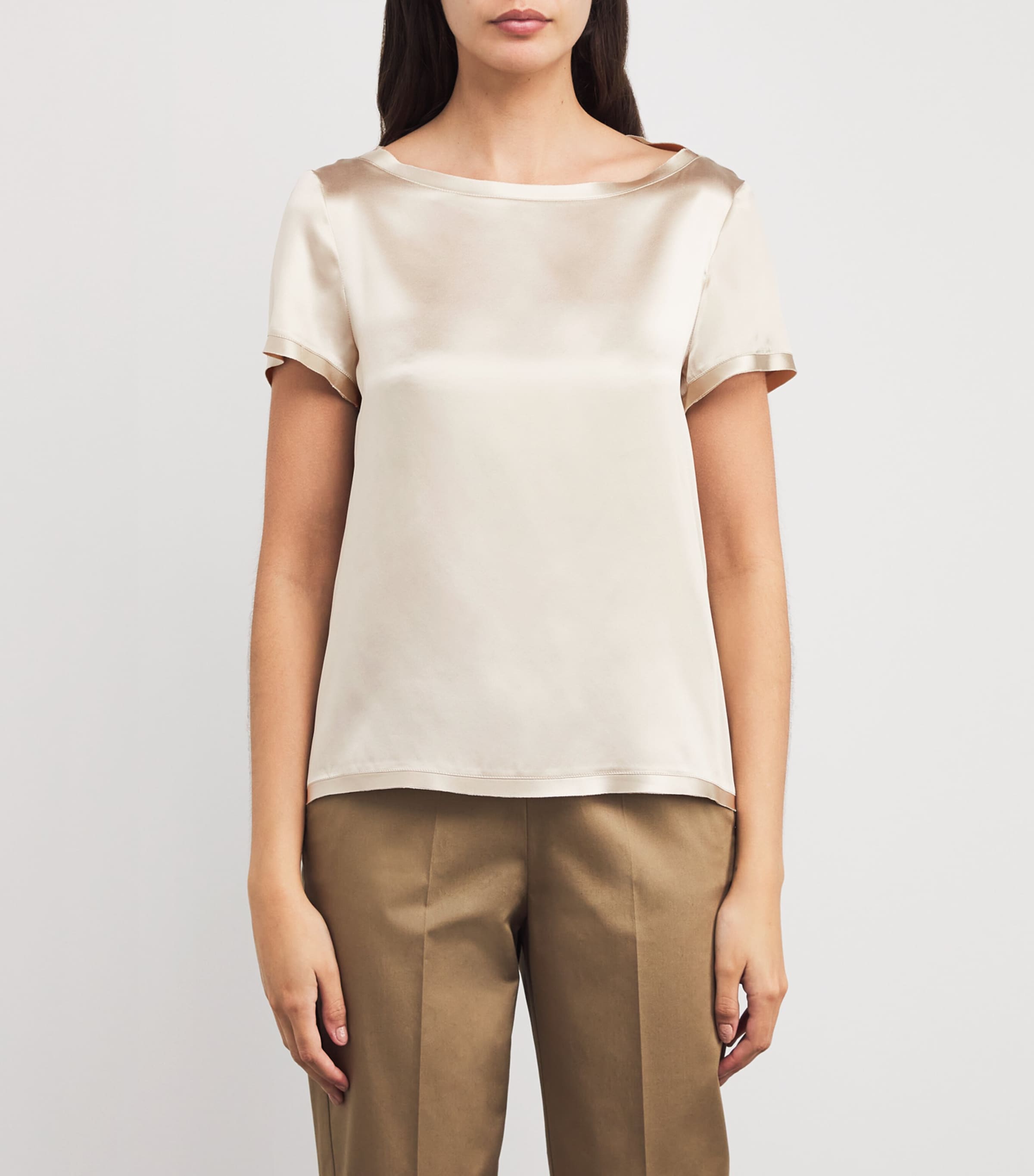 Silk T-Shirt CREAM Image 3