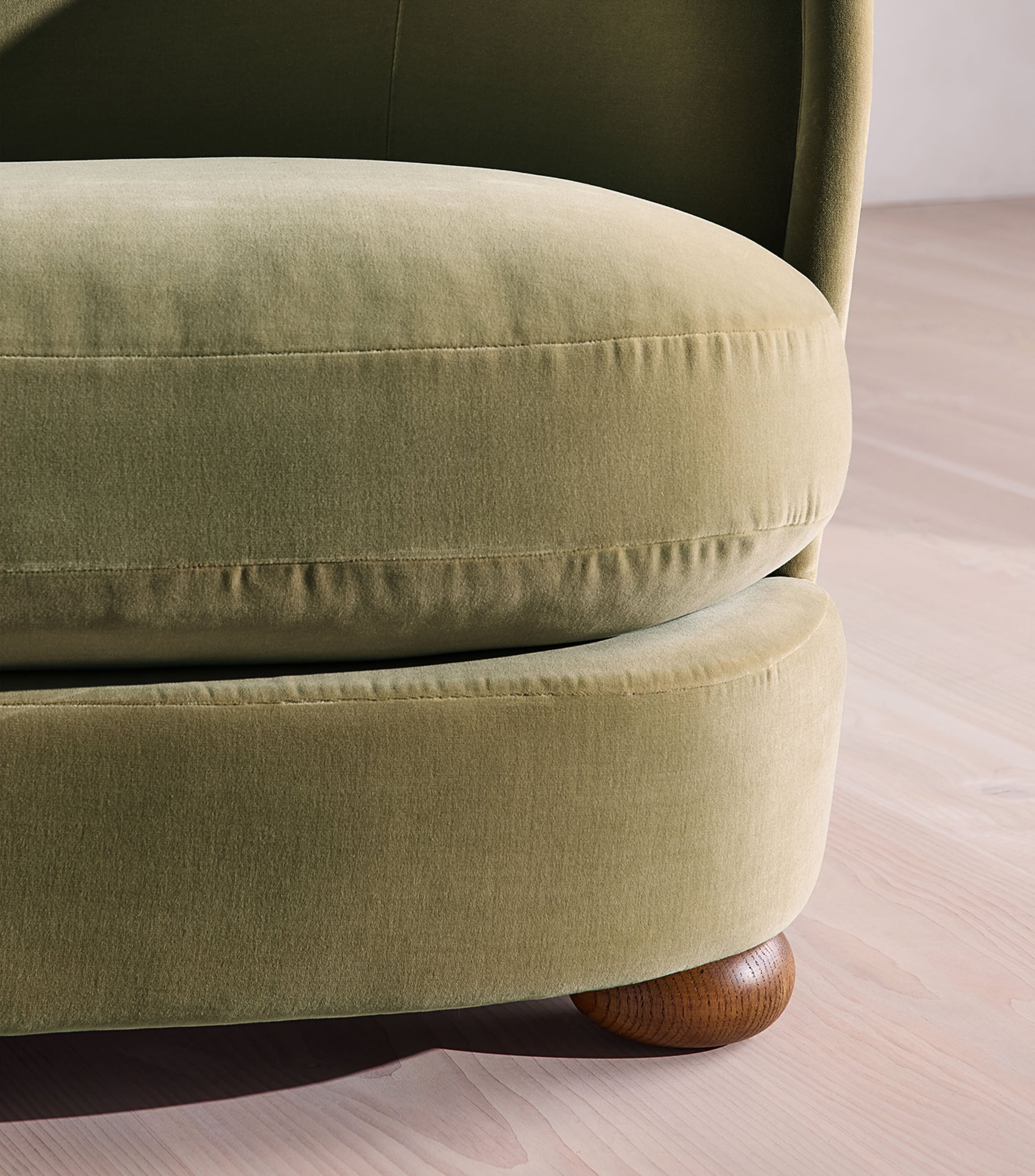 Soho Home Velvet Blair 2-Seater Sofa Green Image 3