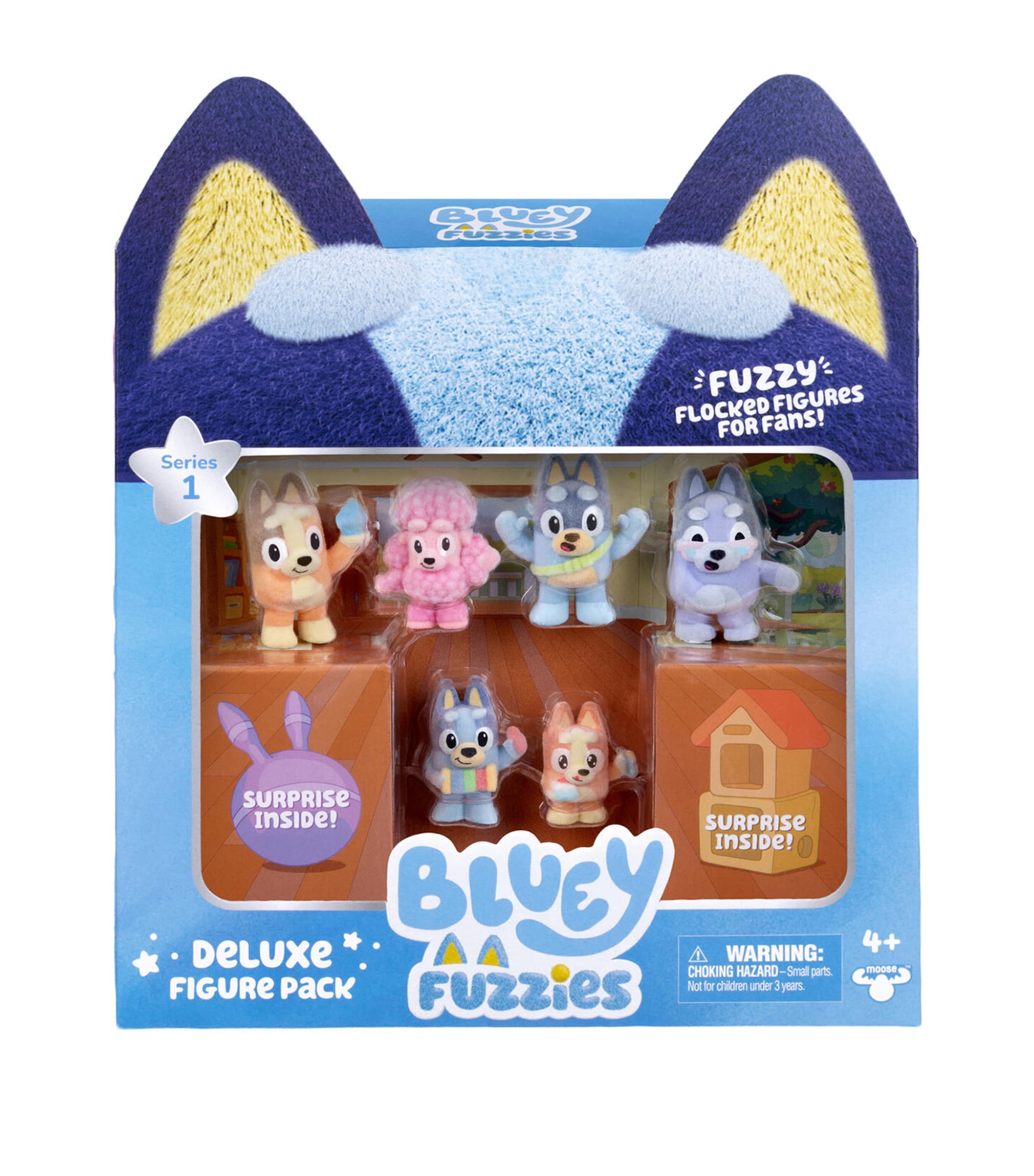 BLUEY Fuzzies Deluxe Figure Set Image 1