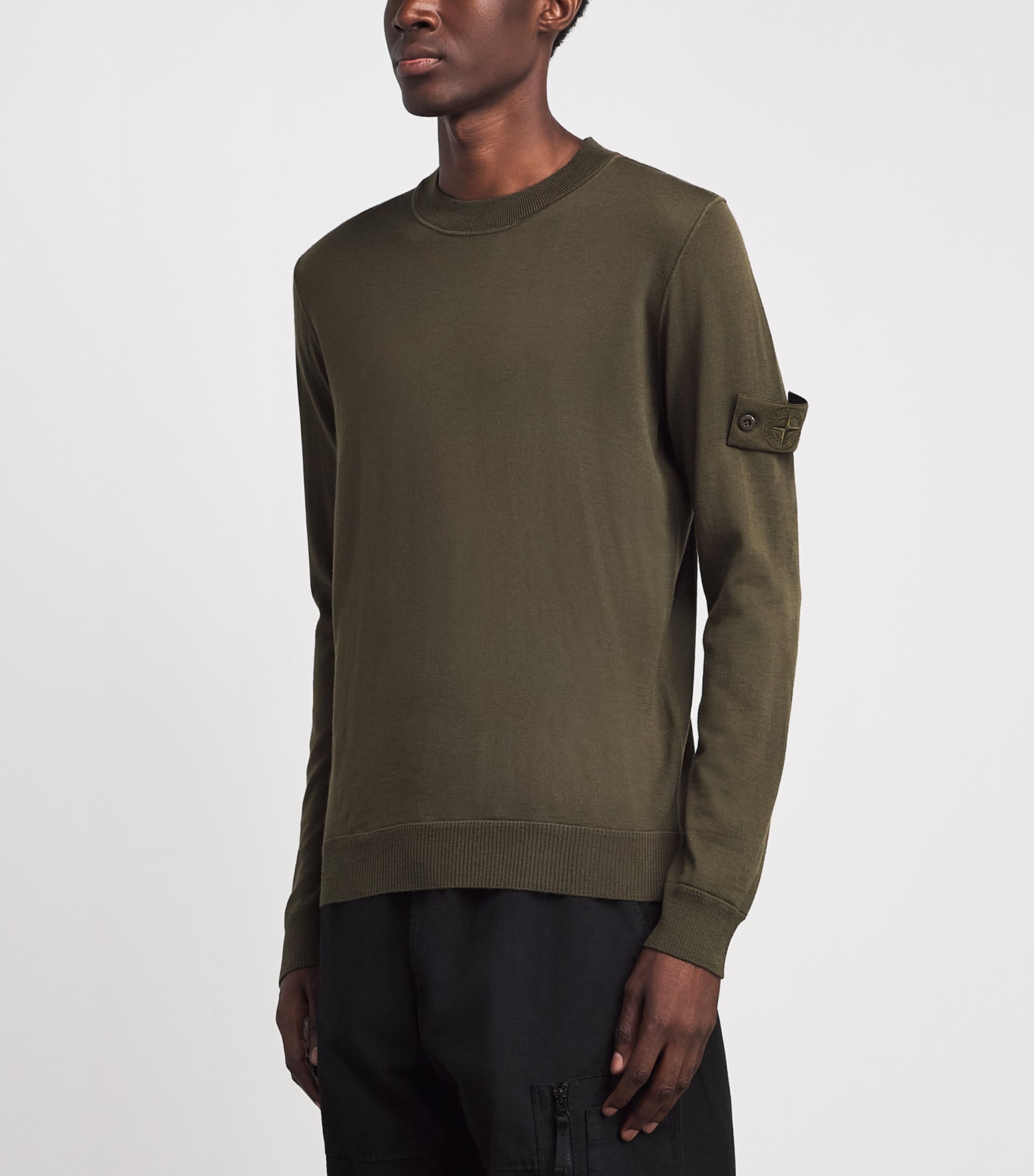 Stone Island Mens Virgin Wool Ghost Sweater Image 4