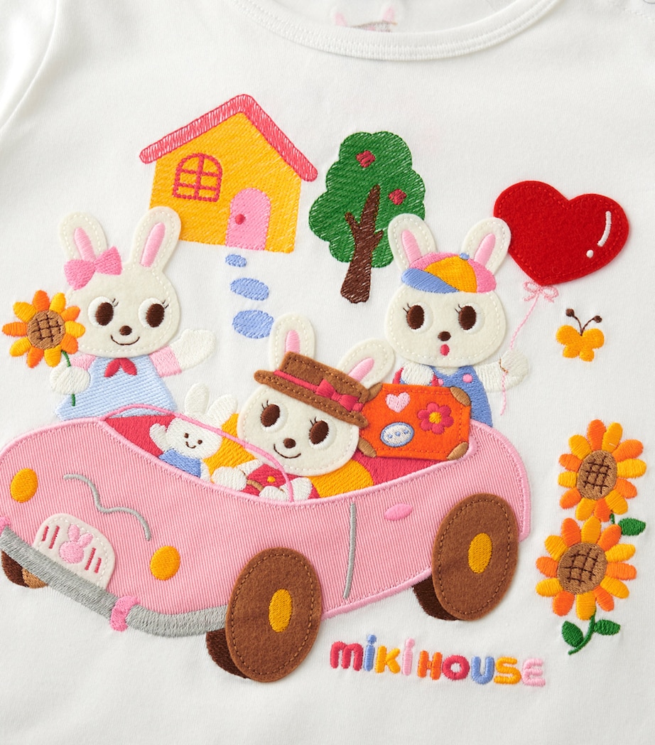 Miki House Cotton Embroidered T-Shirt (2-7 Years) Image 3