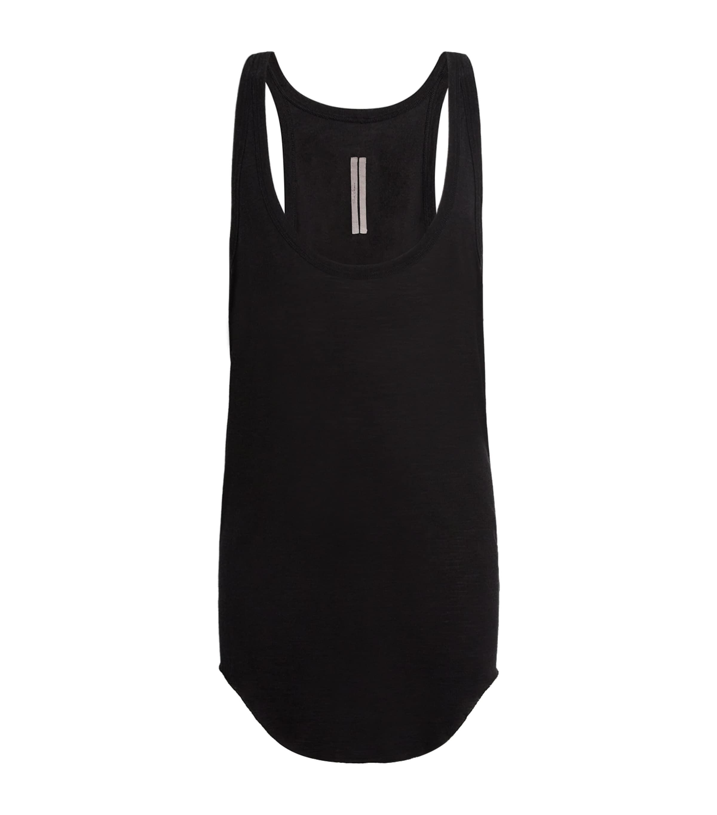 Rick Owens Wool-silk Pony Tank Top In Black