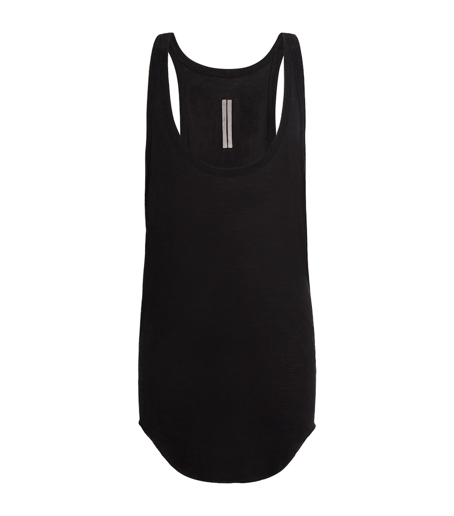 Wool-Silk Pony Tank Top BLACK Image 1