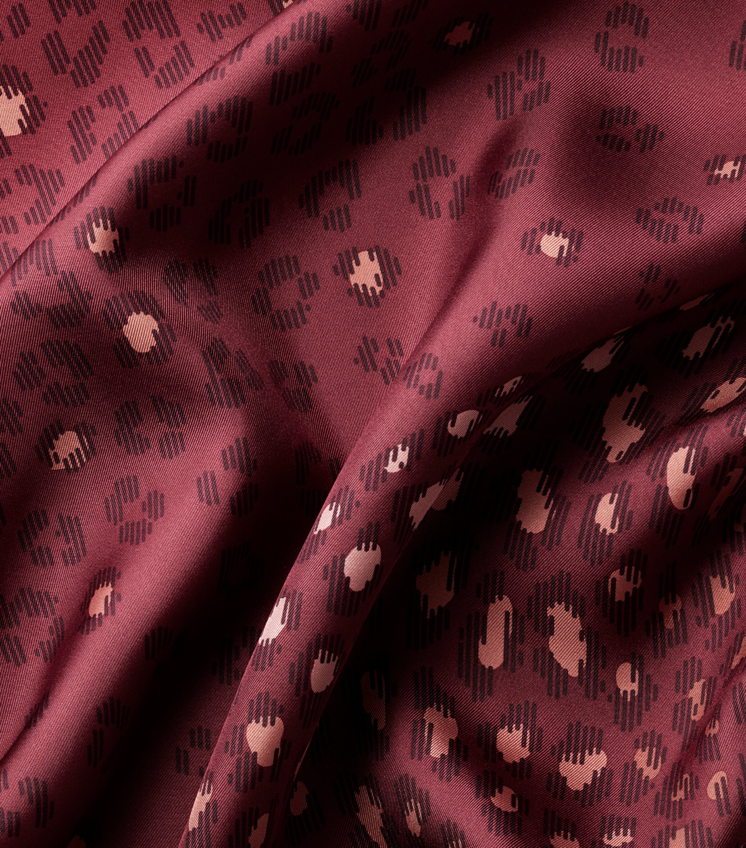 Silk Panthère Dots Scarf GRAPE Image 4