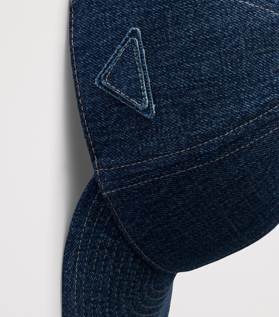 Prada Denim Baseball Cap Blue Image 3