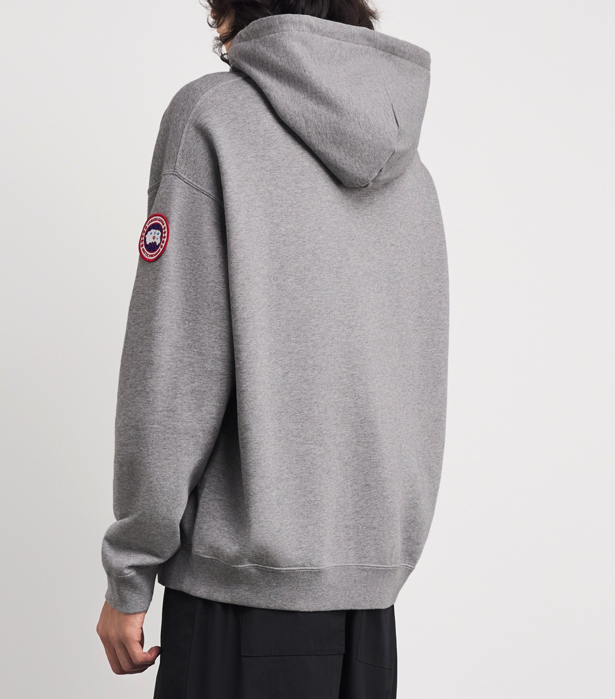 Canada Goose Mens Organic Cotton Rove Hoodie Stone Heather Image 4