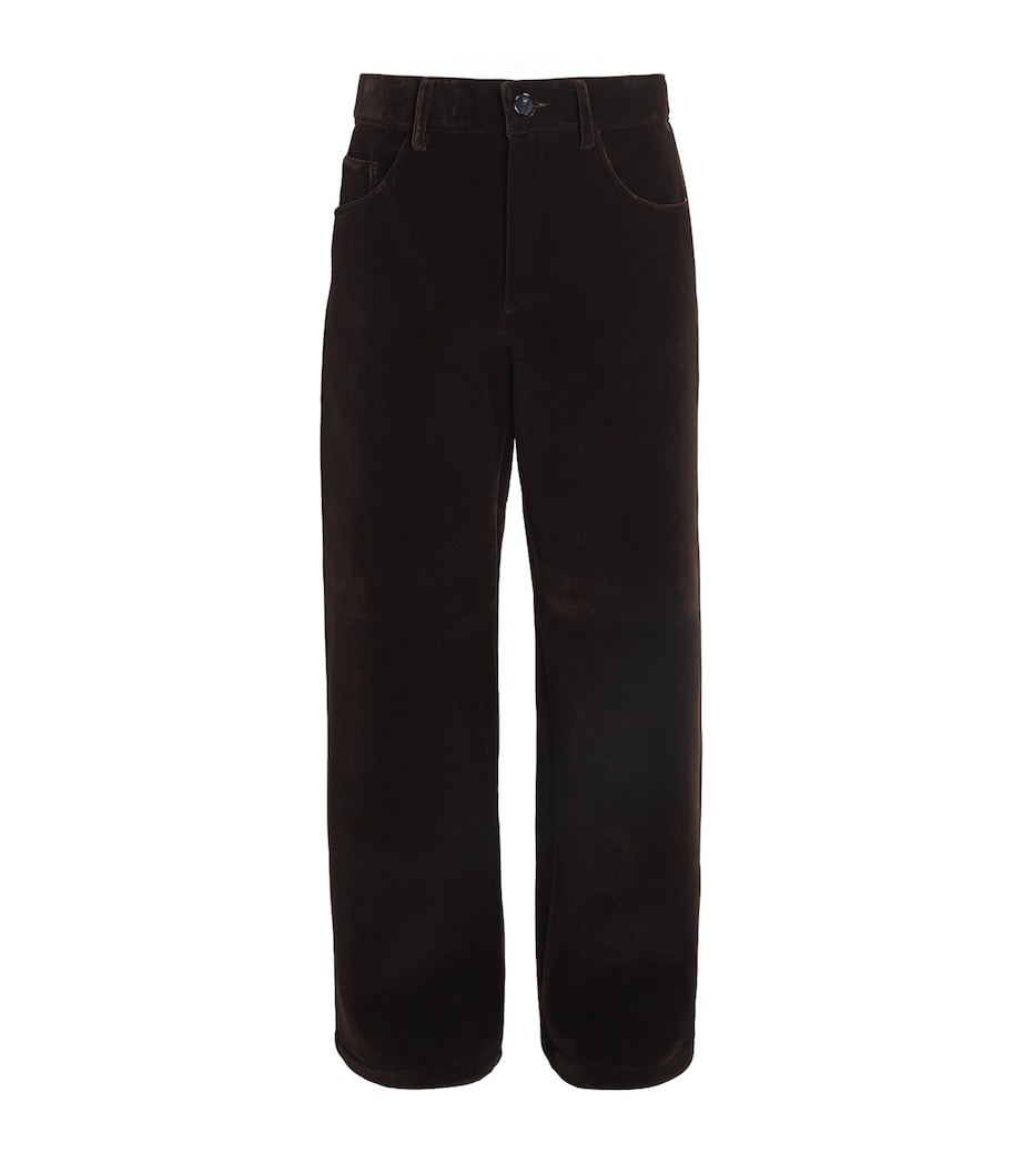 Velour Ramon Trousers PLUSH BROWN Image 1