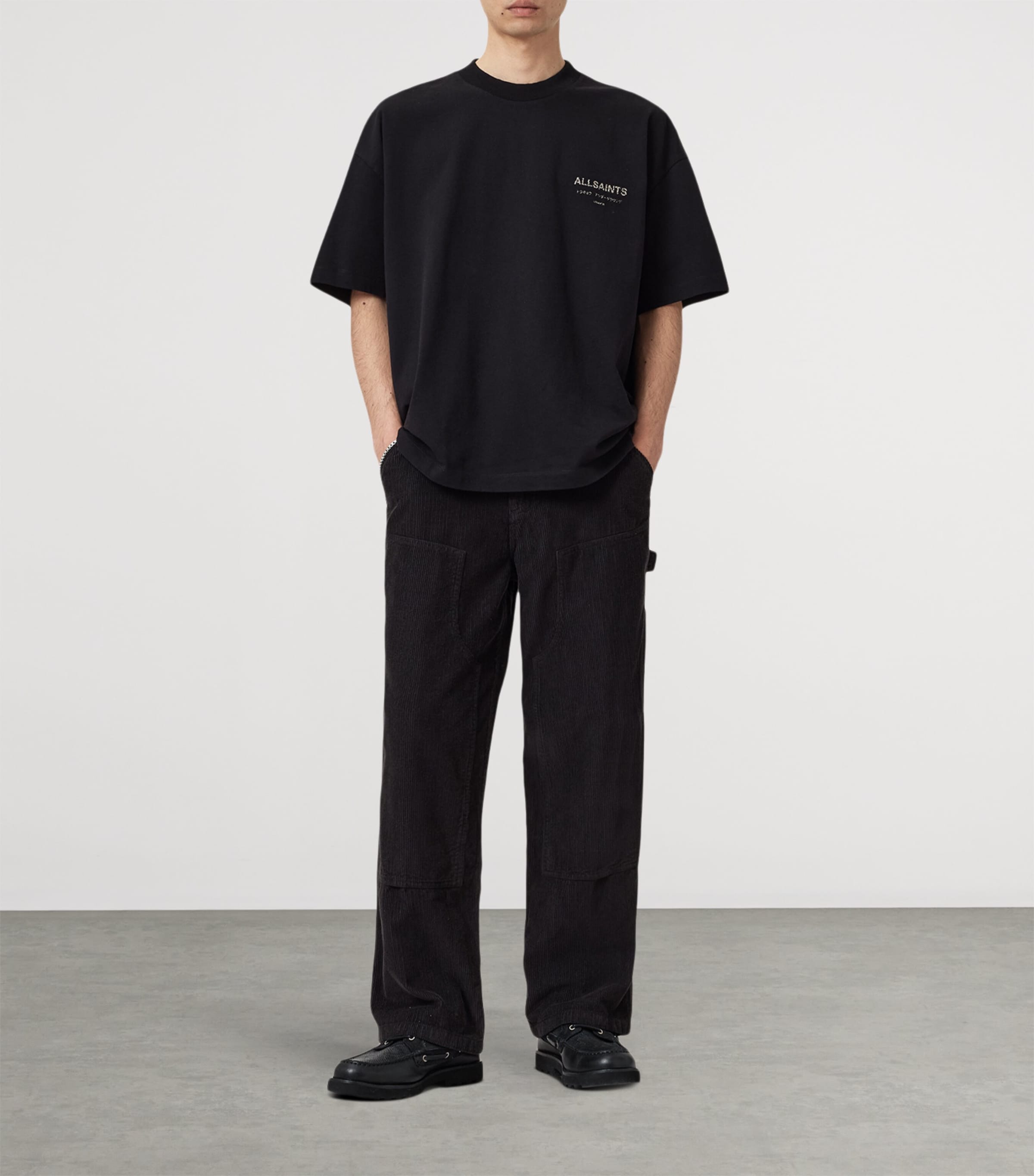 Organic Cotton Underground T-Shirt JET BLACK/LEOPARD Image 2