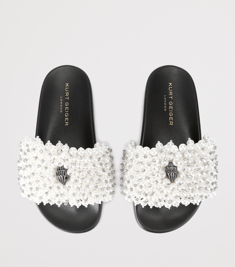 Embellished Meena Eagle Slides CREAM COMB Image 4