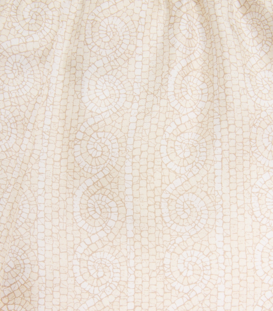 Versace Kids Silk Twill Greca Mosaic Shorts (4-14 Years) Image 3