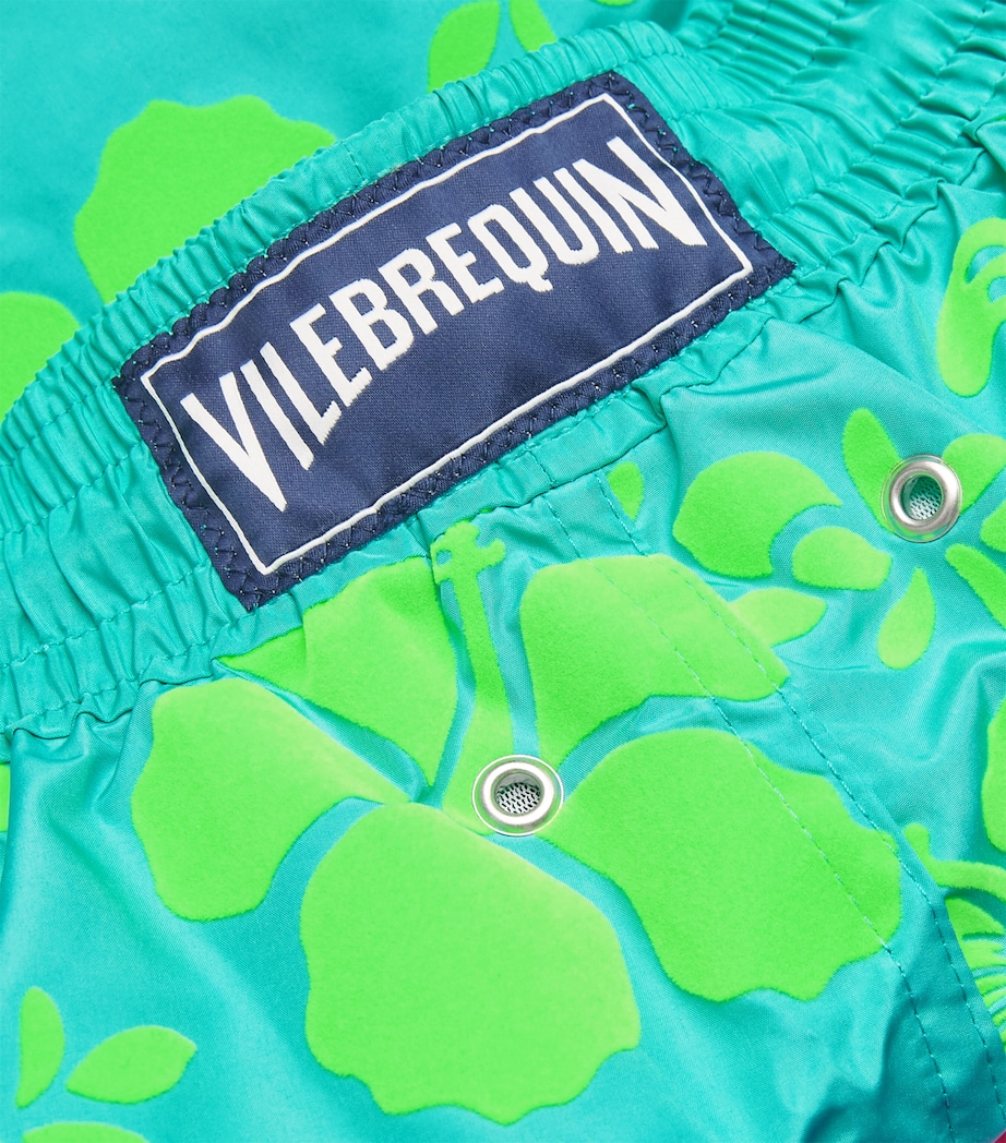 Turtle Print Mahina Swim Shorts 431-DISCO GREEN Image 5