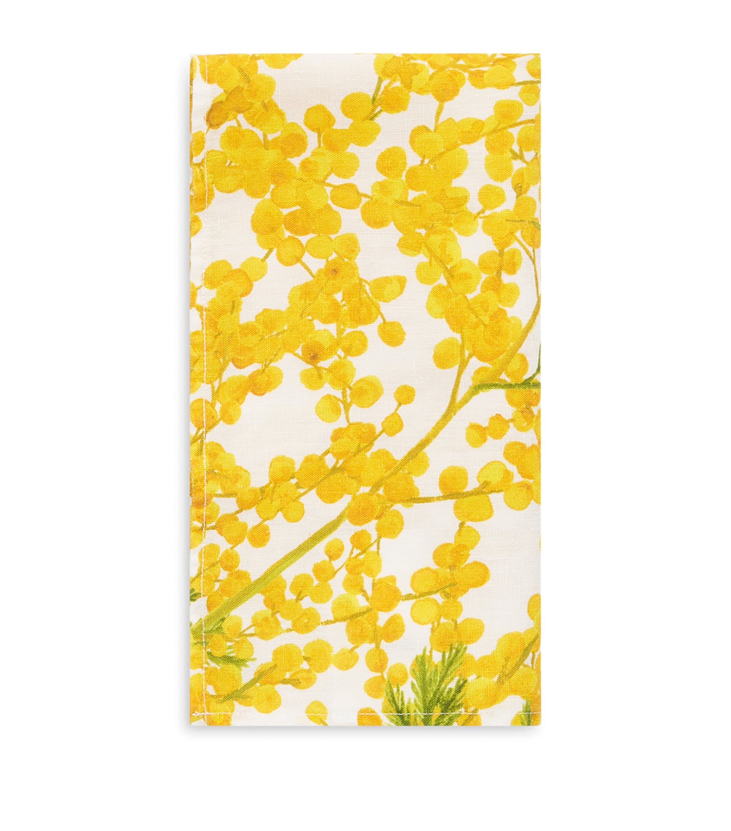 Linen Mimosa Napkin (50cm x 50cm) YELLOW Image 2