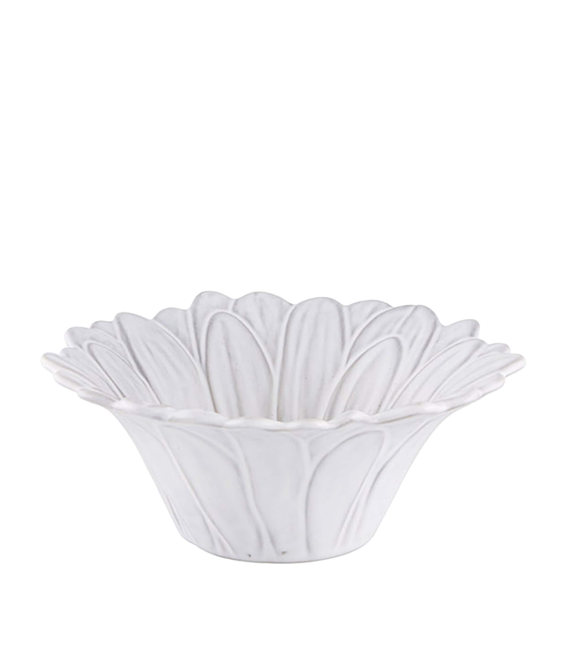 Bordallo Pinheiro Maria Floral Bowl In White