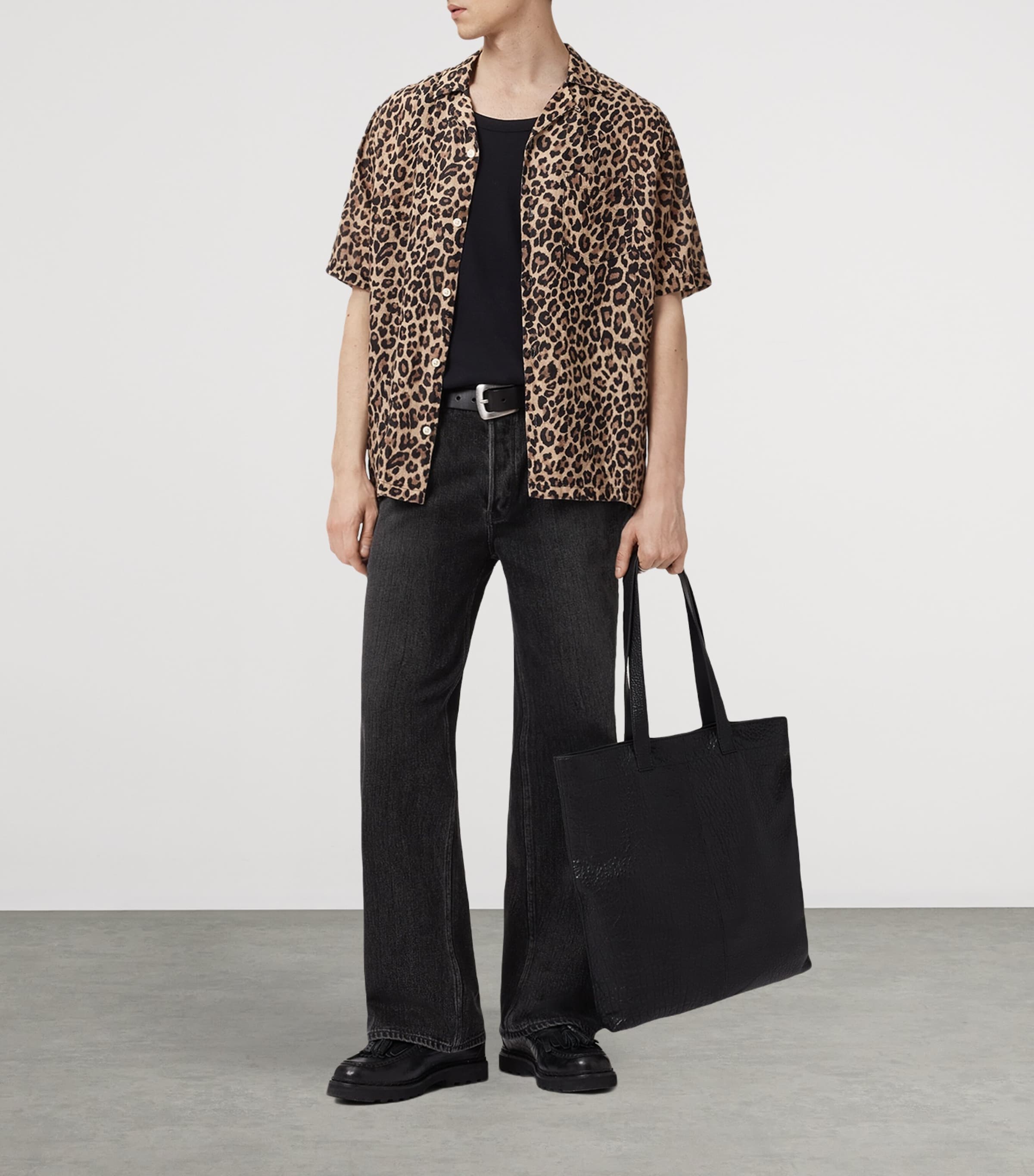 Short-Sleeve Leopardone Shirt BRONZE BROWN Image 3