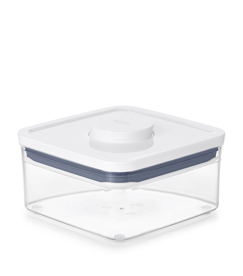 Mini Square POP Container (1L) CLEAR/WHITE Image 3