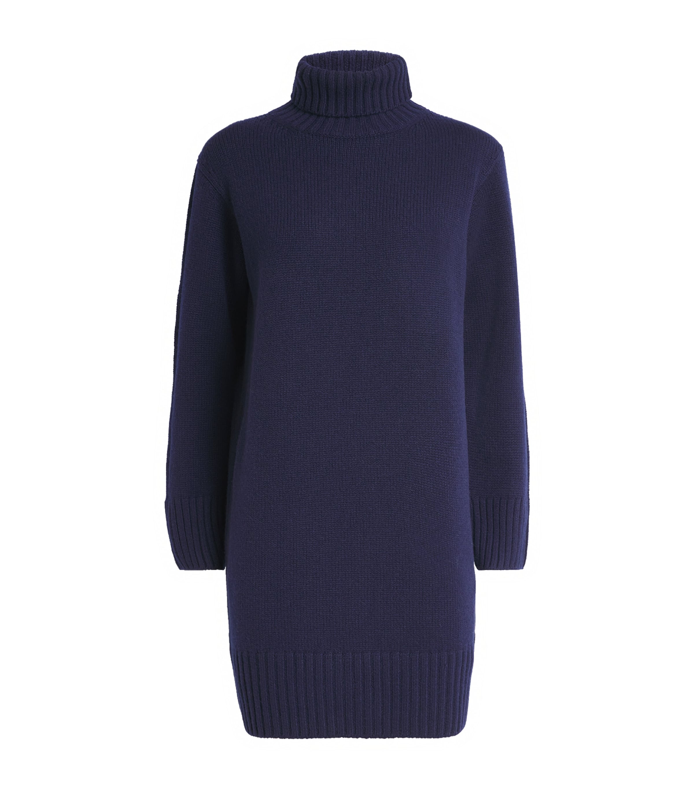 Cashmere Rollneck Mini Dress T&D NAVY Image 1