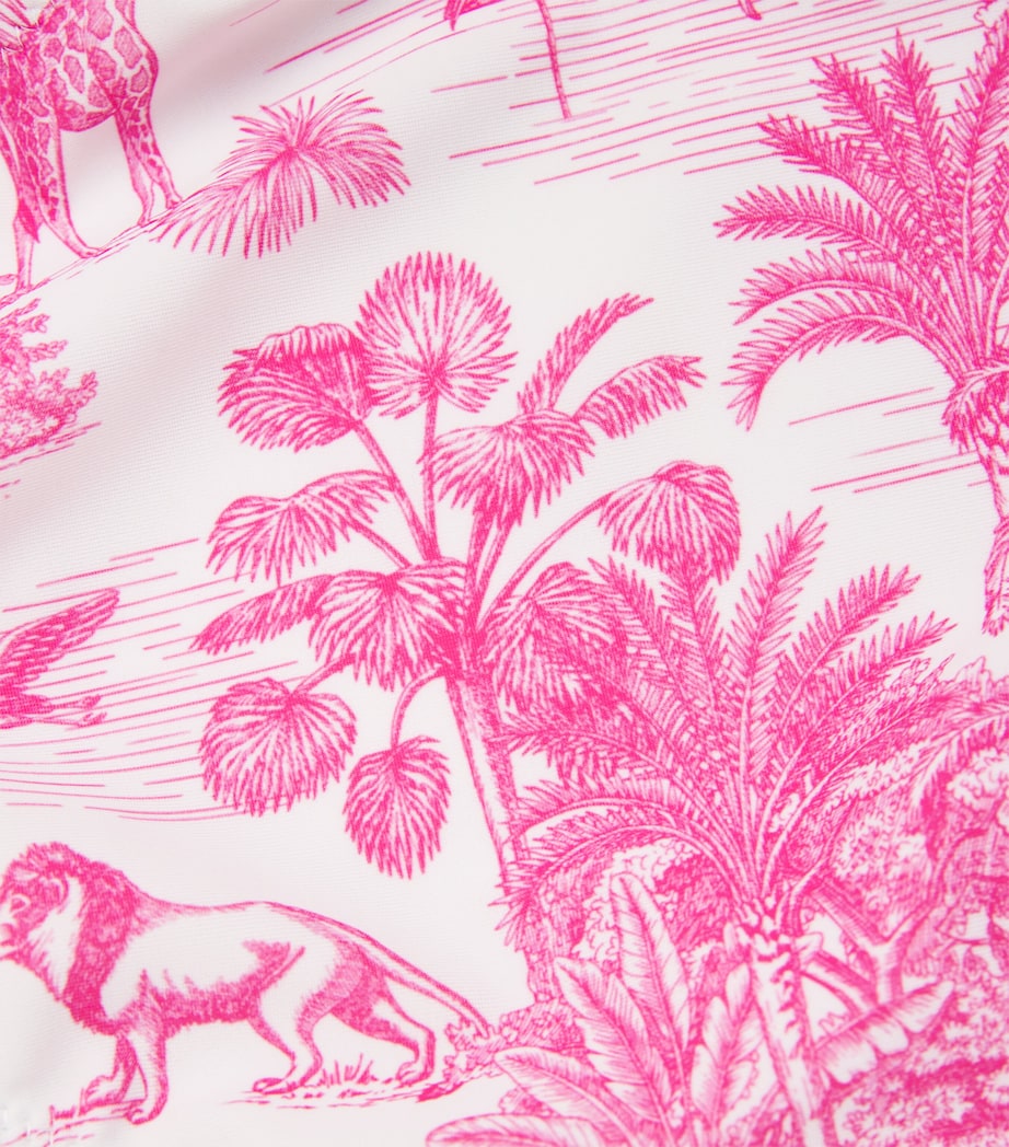 Jungle Print One-Shoulder Swimsuit (2-12 Years) JUNGLE PINK Image 3