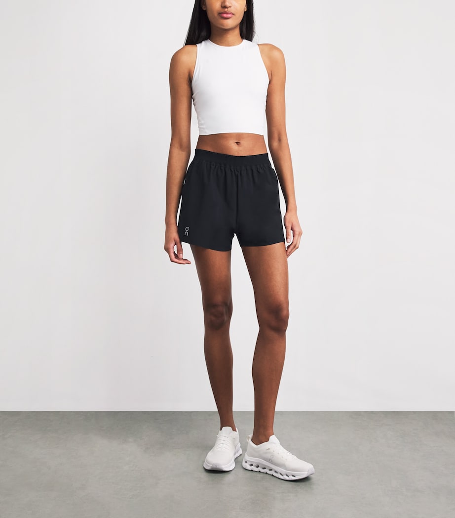 On Womens Train Shorts Black Image 2