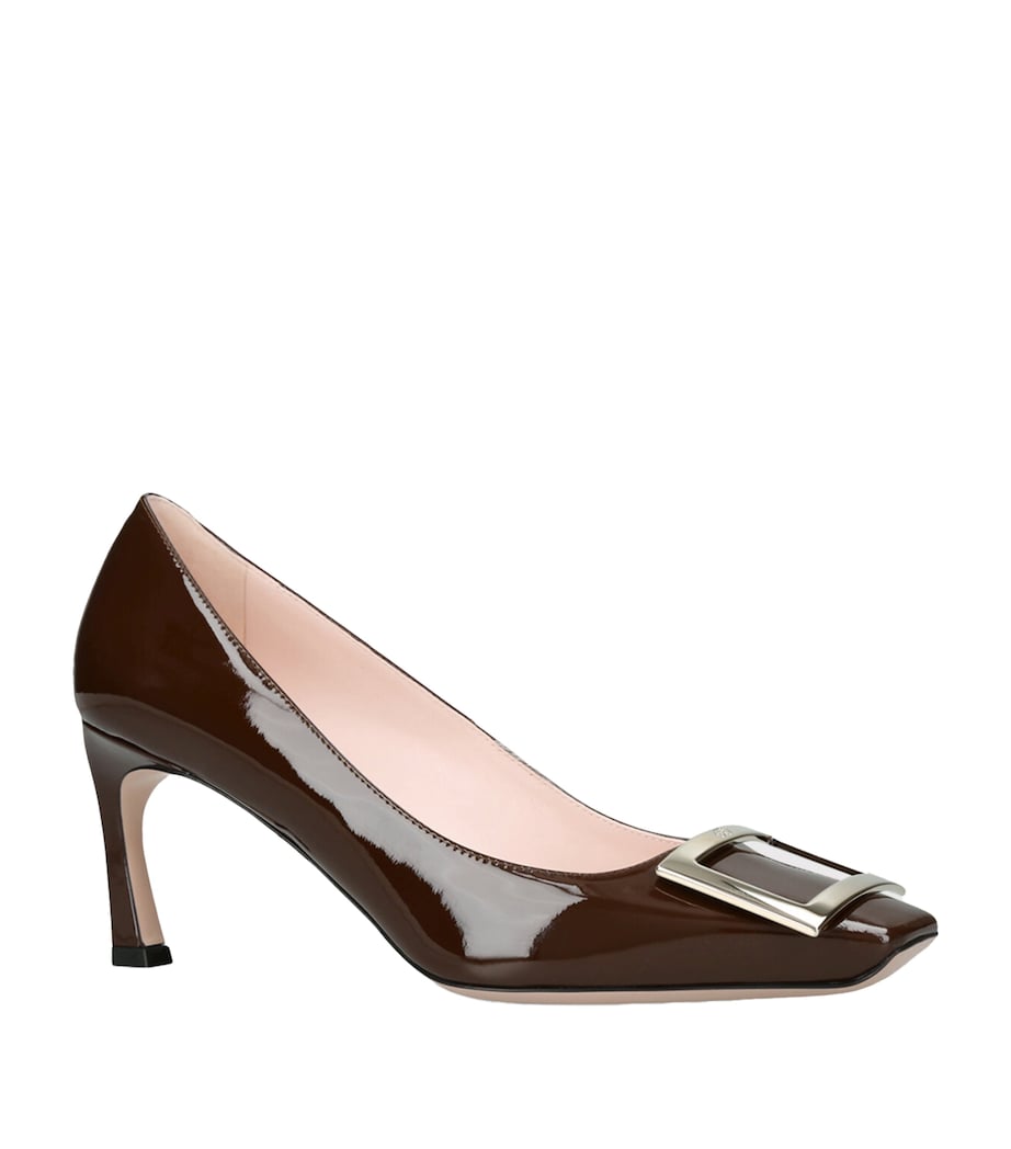 Patent Belle Vivier Pumps 70 DARK BROWN Image 1