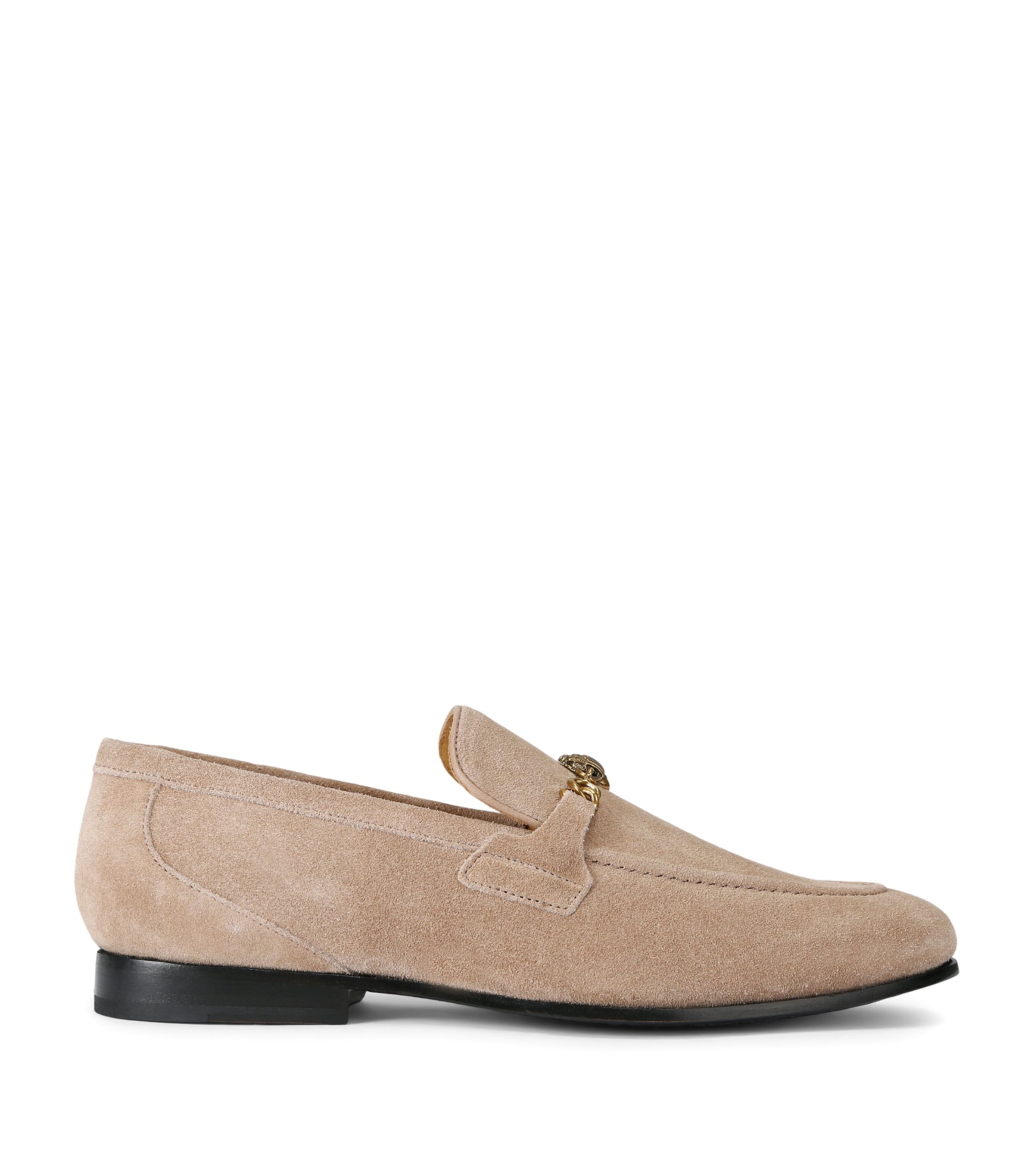Kurt Geiger London Suede Alton Loafers Taupe Image 1