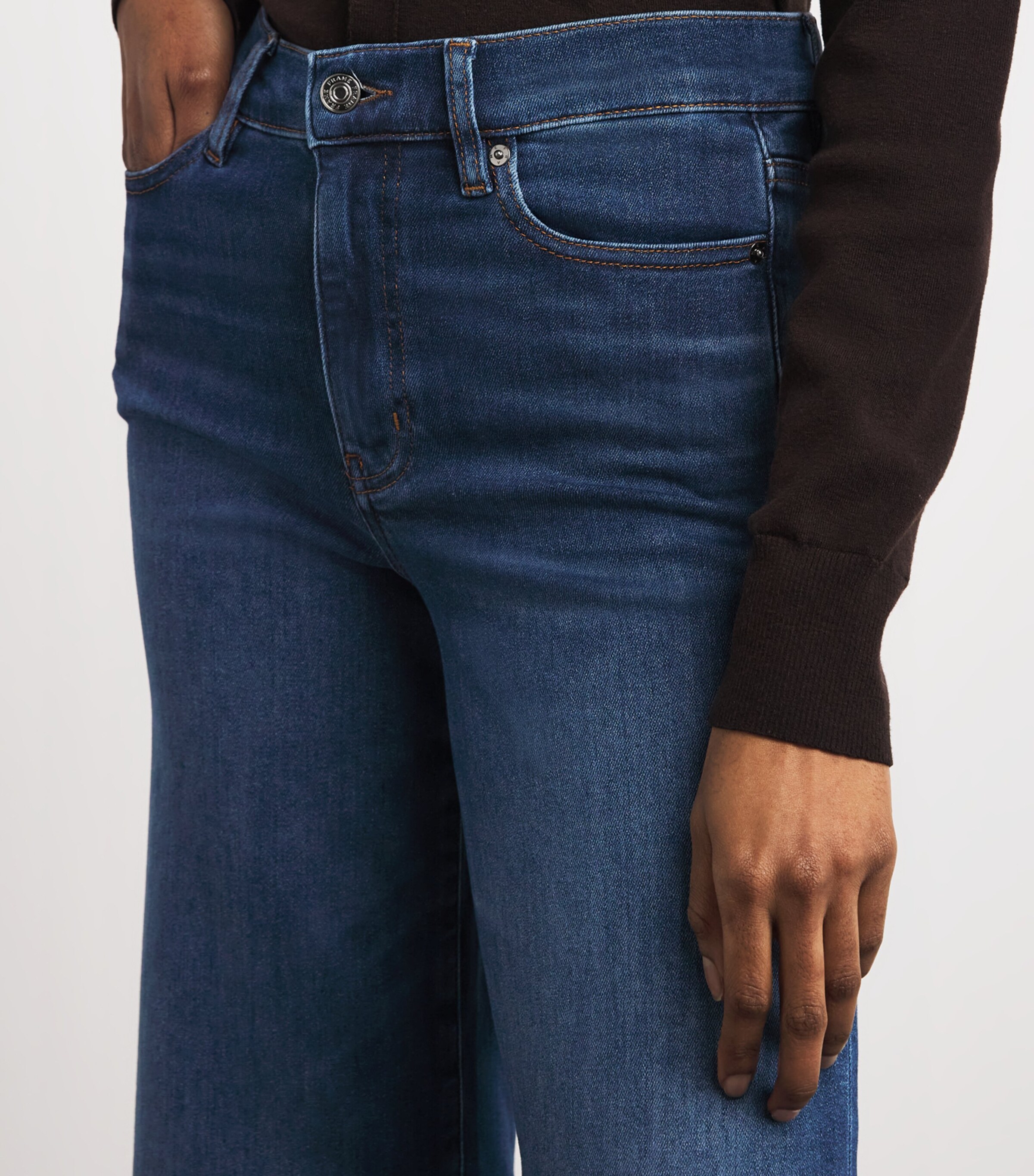 FRAME Womens Le Slim Palazzo Wide-Leg Jeans Celebrity Image 6