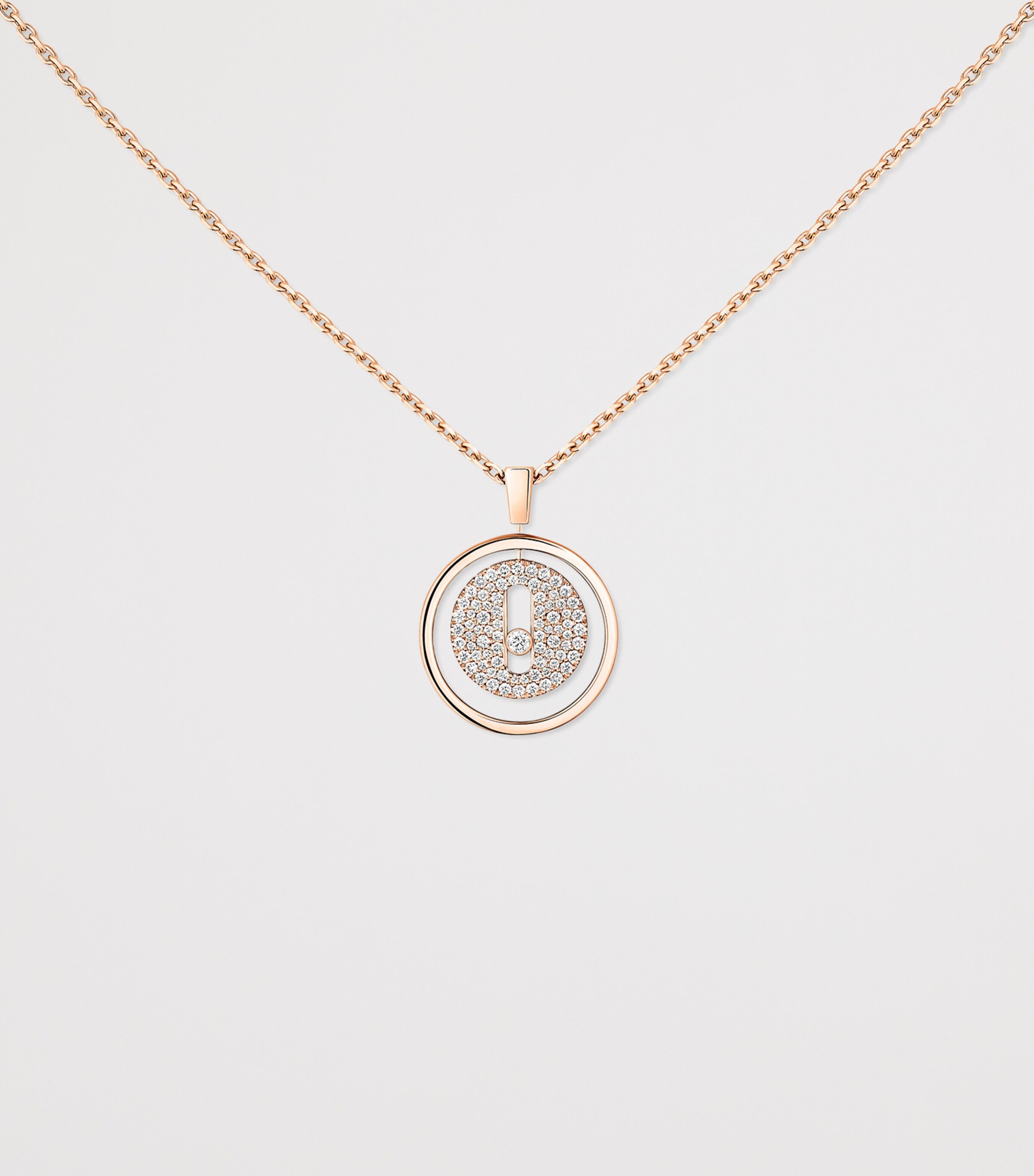 Messika Lucky Move Rose Gold and Diamond Necklace (0.24ct) Pink Gold Image 3