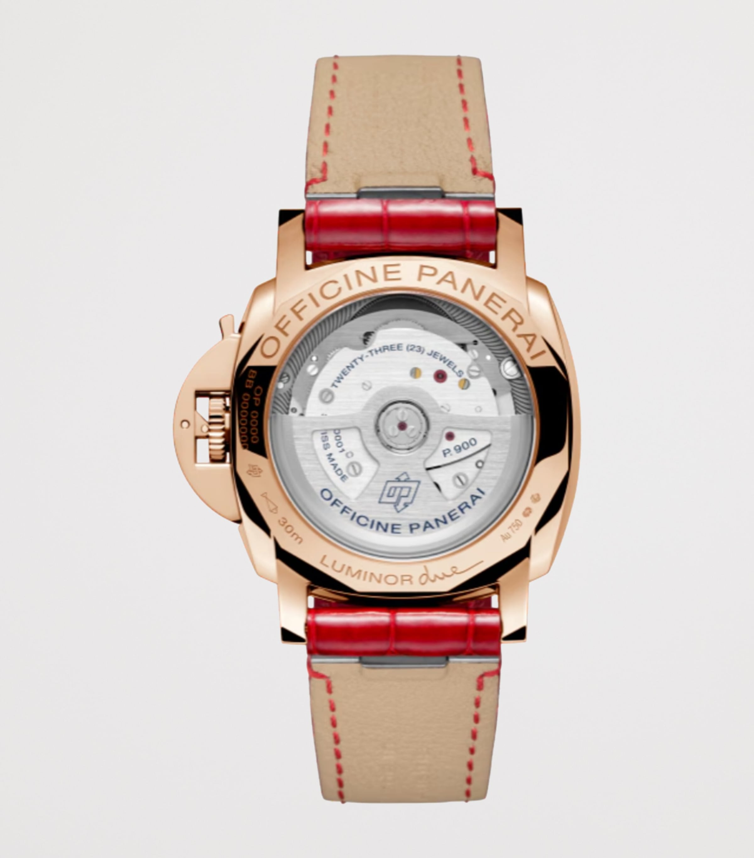 Rose Gold Luminor Due Watch 38mm WHITE Image 2