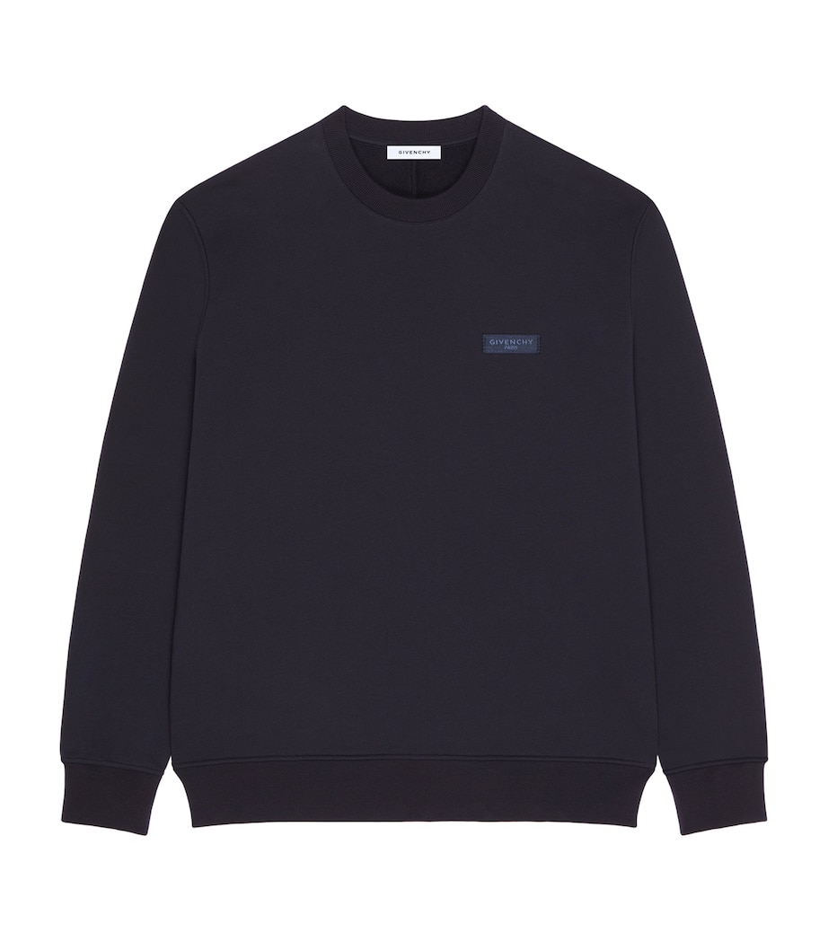 Cotton Logo Sweatshirt DARK NAVY Image 1