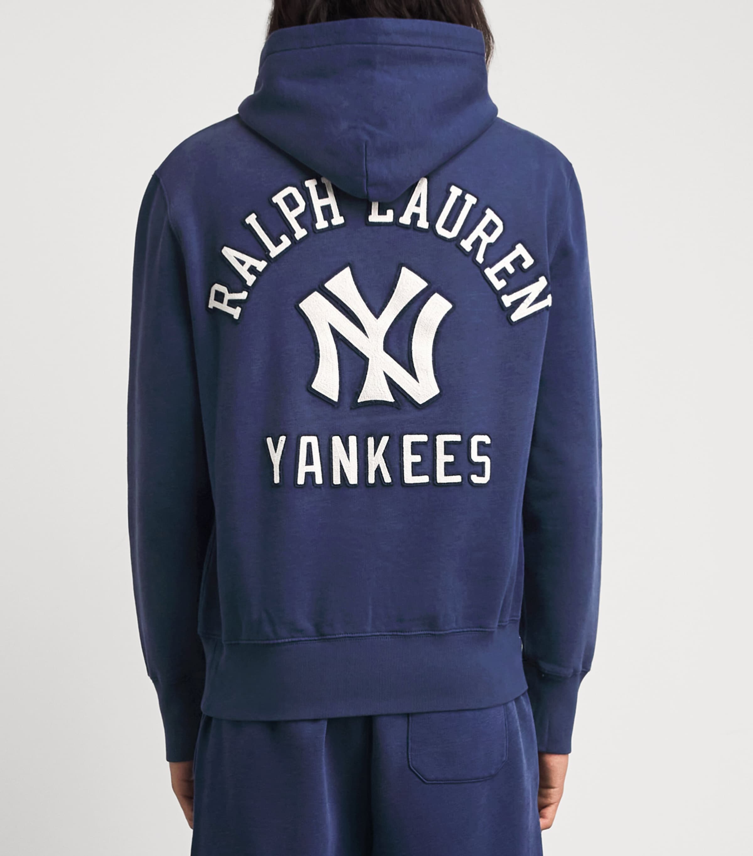 Polo Ralph Lauren Mens NY Yankees Hoodie Dark Cobalt Image 5