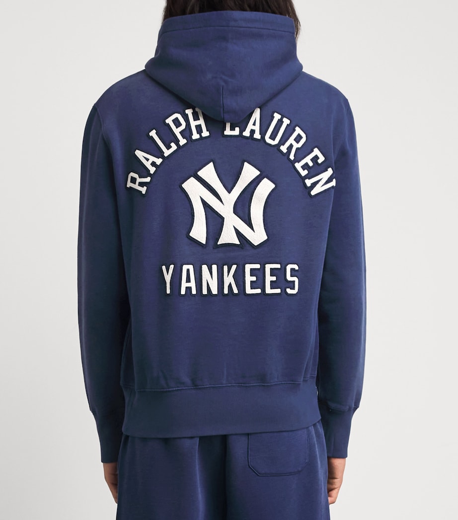Polo Ralph Lauren Mens NY Yankees Hoodie Dark Cobalt Image 5
