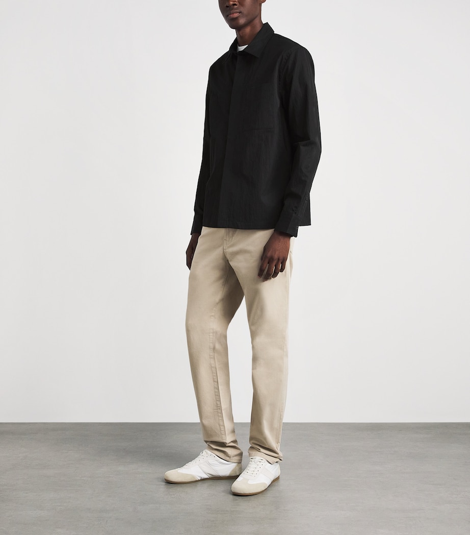 Vince Mens Zip-Up Shacket Black Image 2