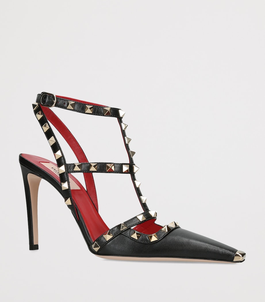 Valentino Garavani Leather Rockstud Pumps 100 Black Image 3