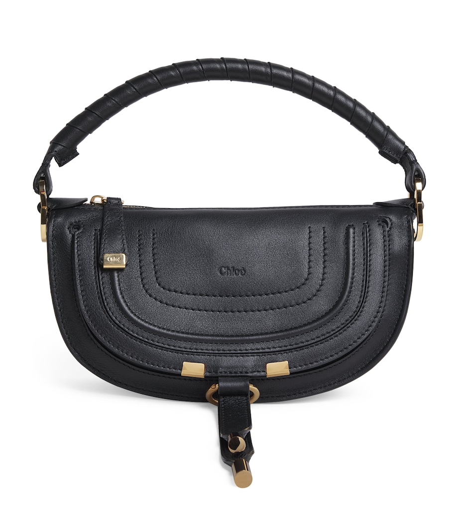 Mini Calfskin Marcie Shoulder Bag BLACK Image 1