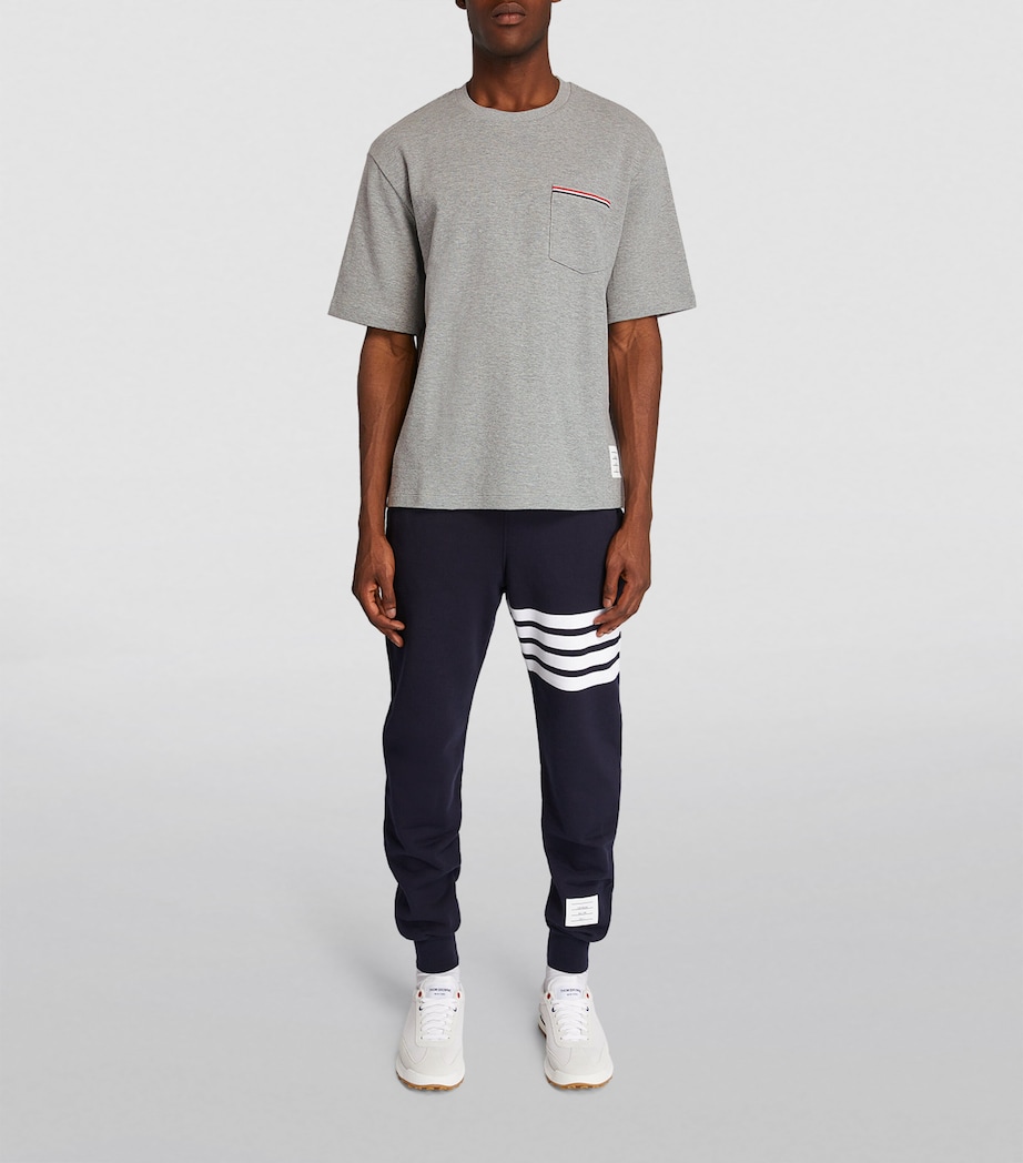 Oversized Tricolour Pocket T-Shirt LT GREY Image 2