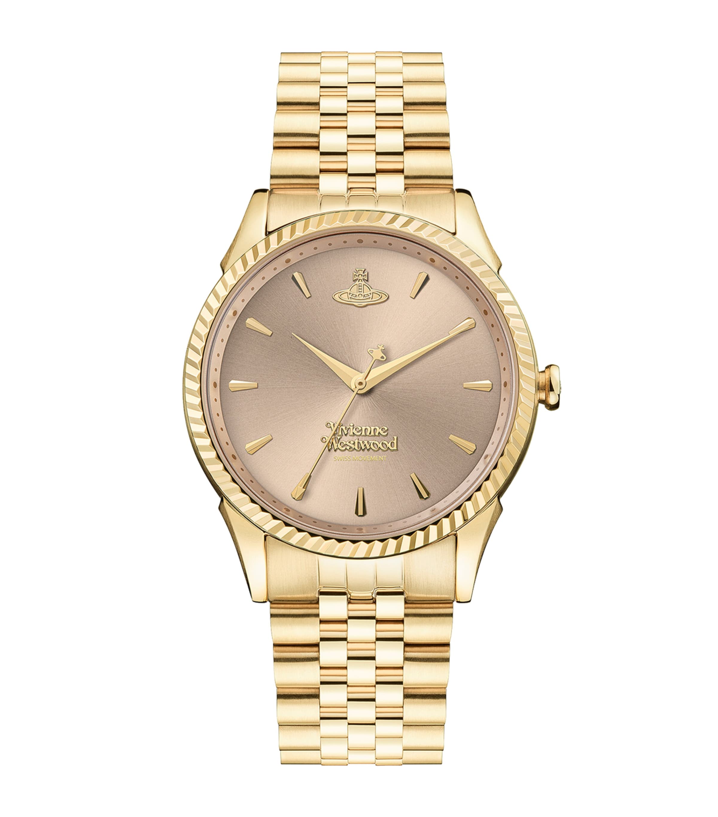 Shop Vivienne Westwood Stainless Steel The Seymour Watch In Gold