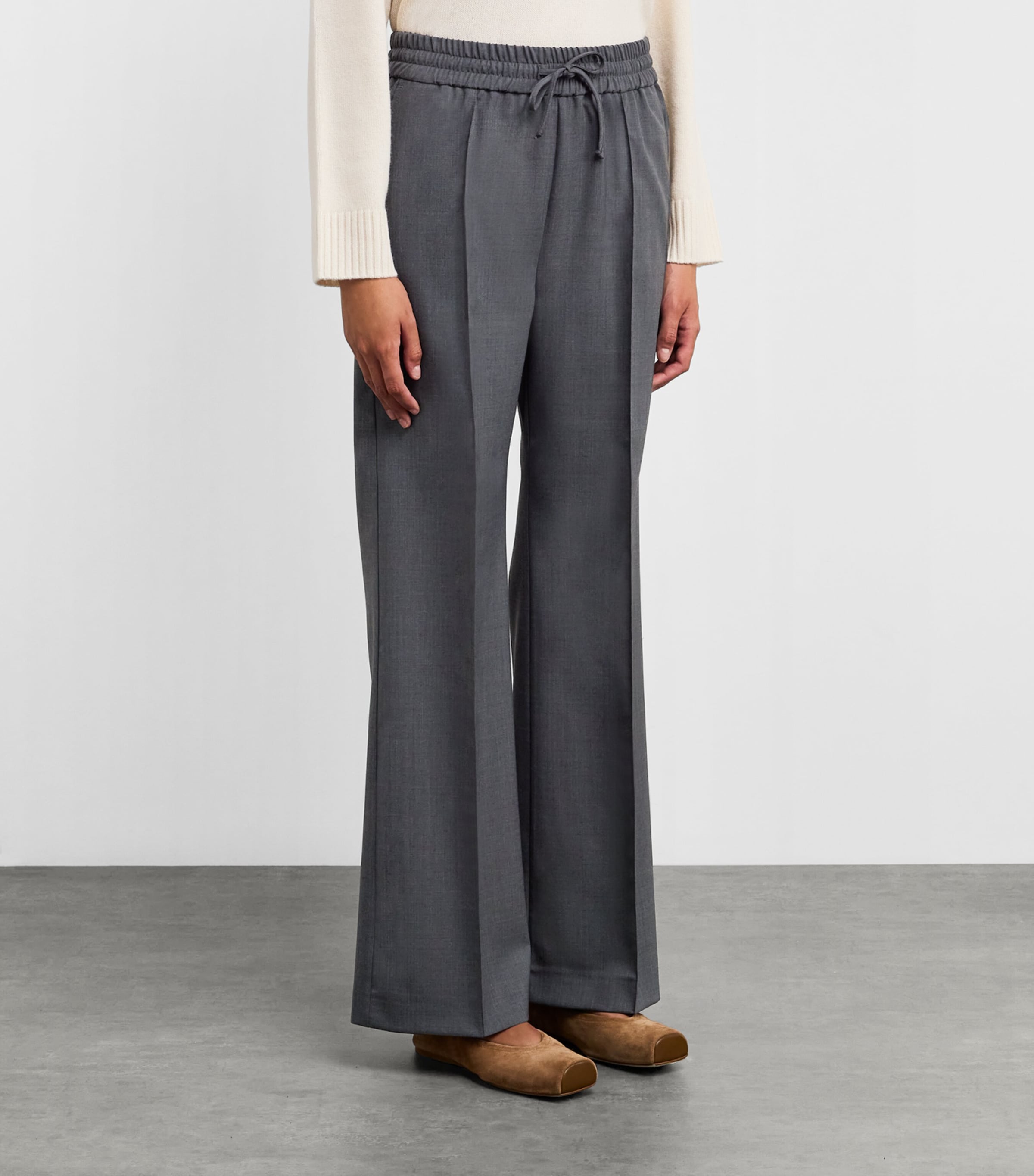 Wool-Blend Trousers MELANGE GREY Image 3