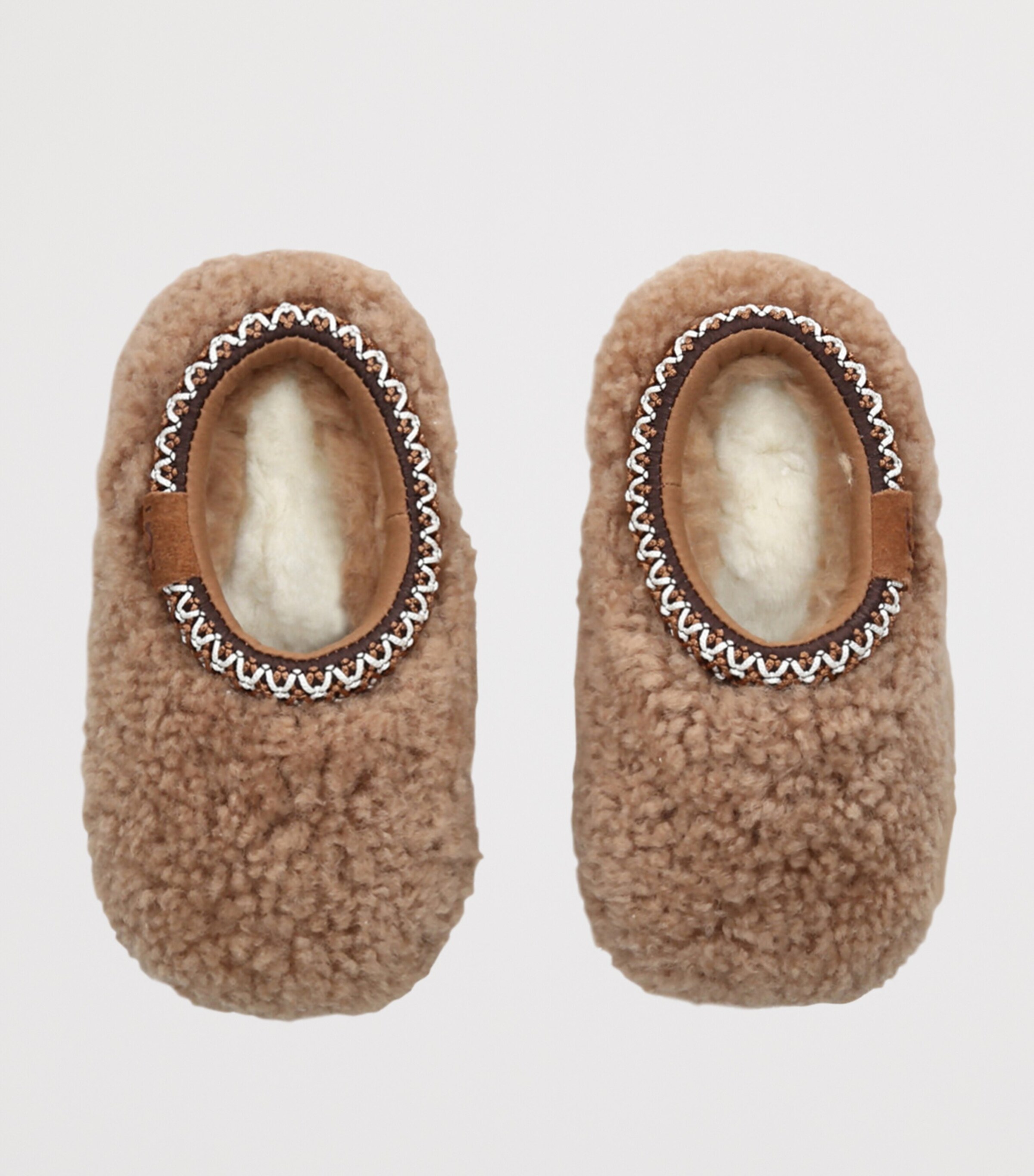 Sheepskin Tasman Maxi Curly Slippers BROWN Image 4