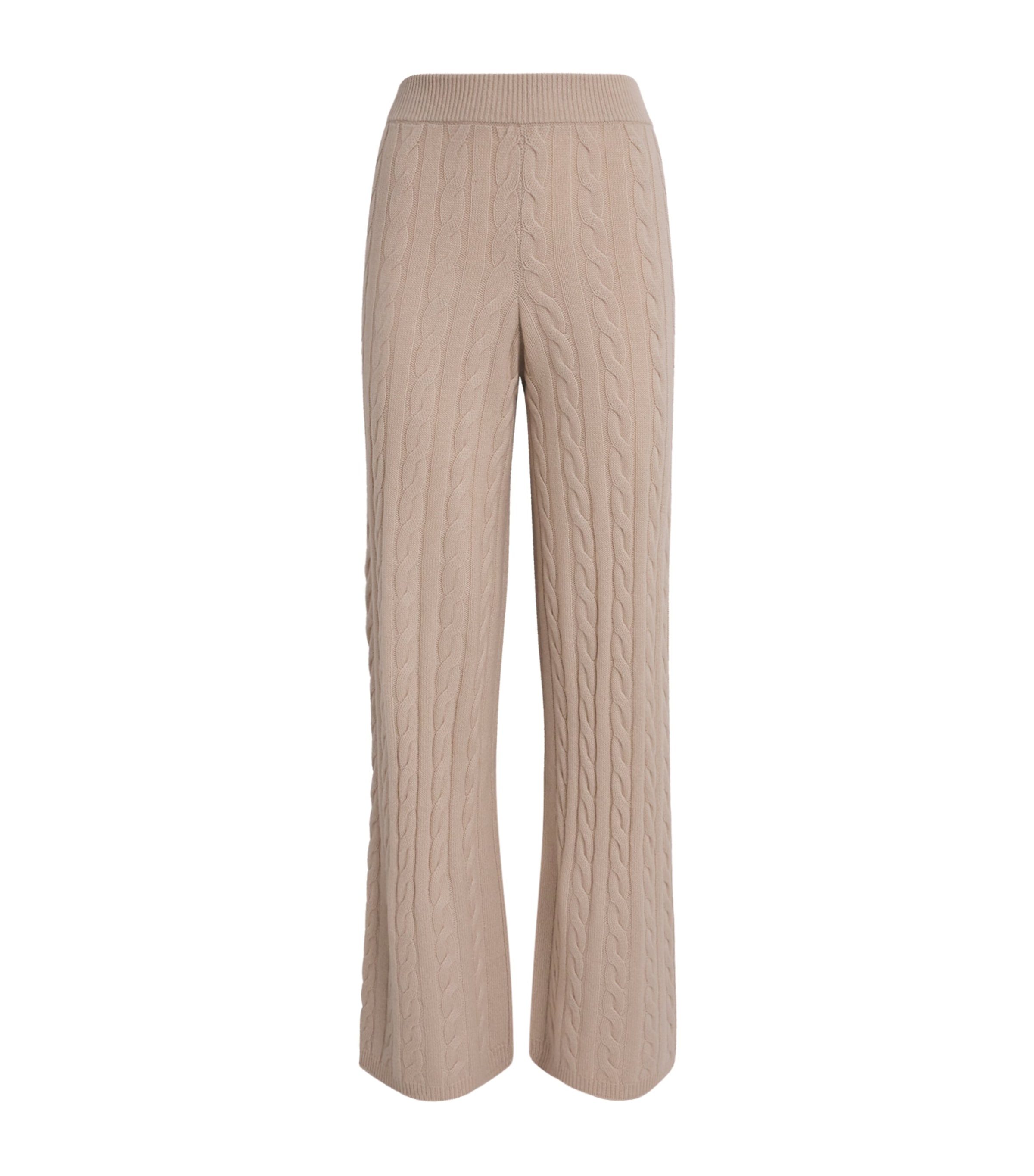 Cashmere Cable-Knit Sweatpants