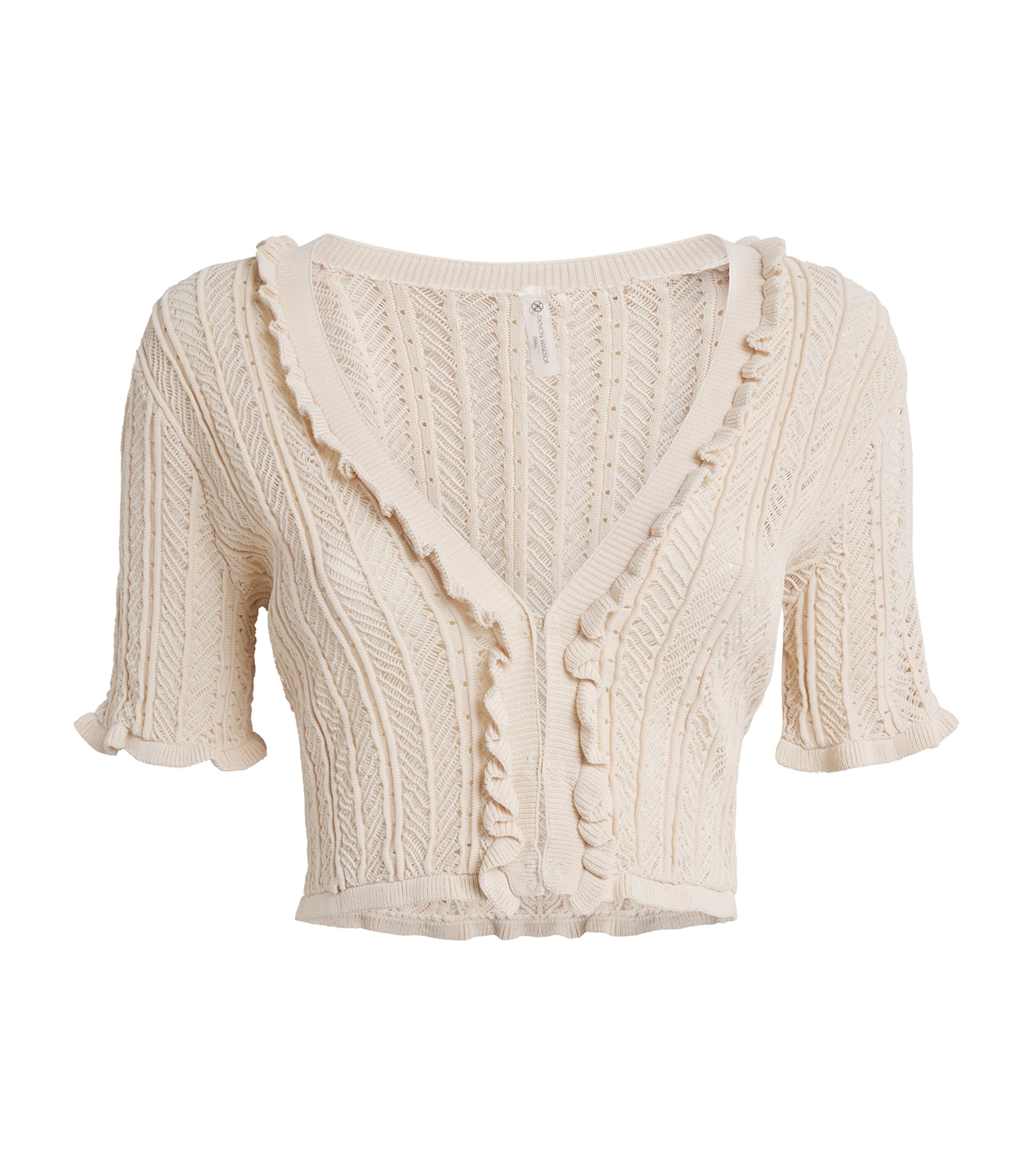Devon Windsor Womens Knitted Charlene Top Clay Image 1
