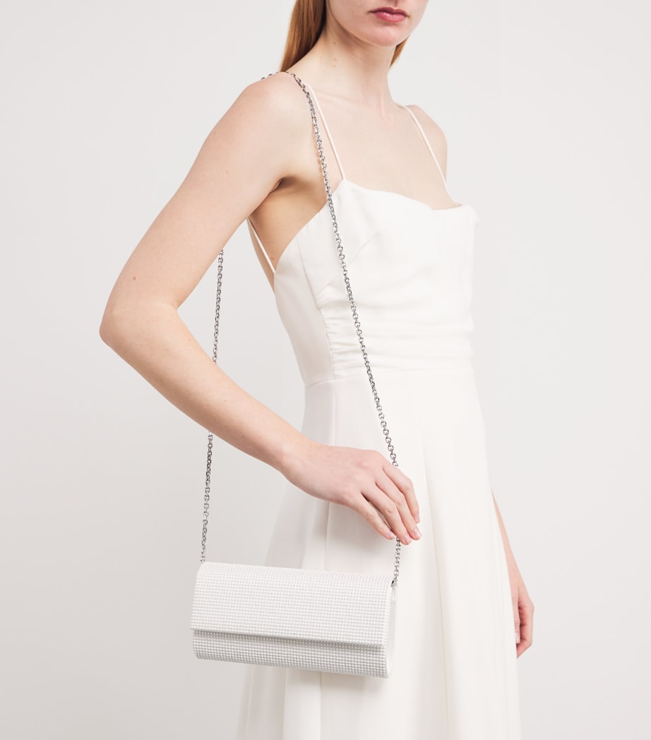 Satin Pearlised Perry Clutch Bag SPEAR Image 5