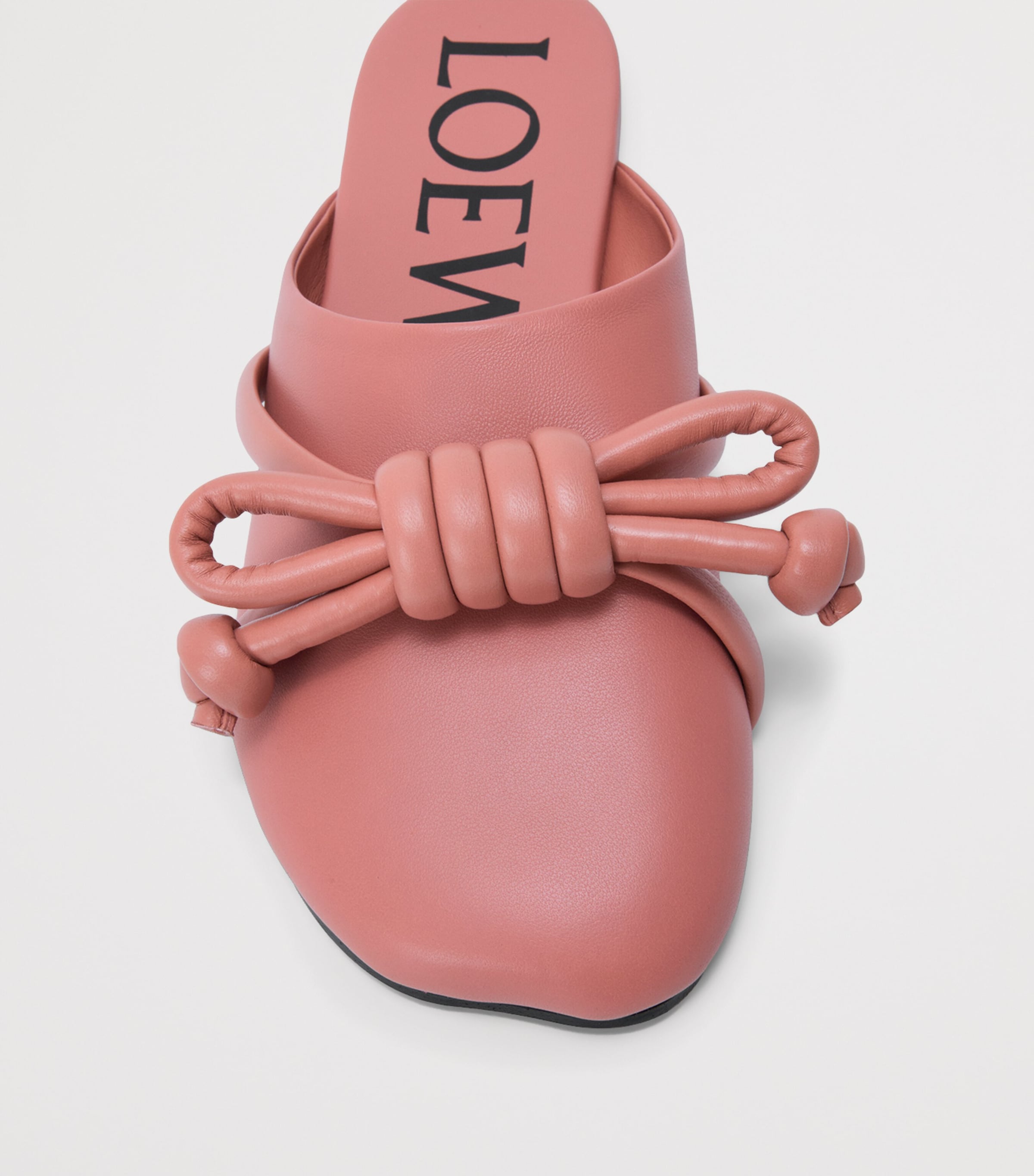 Lambskin Flamenco Knot Mules BLUSH Image 4