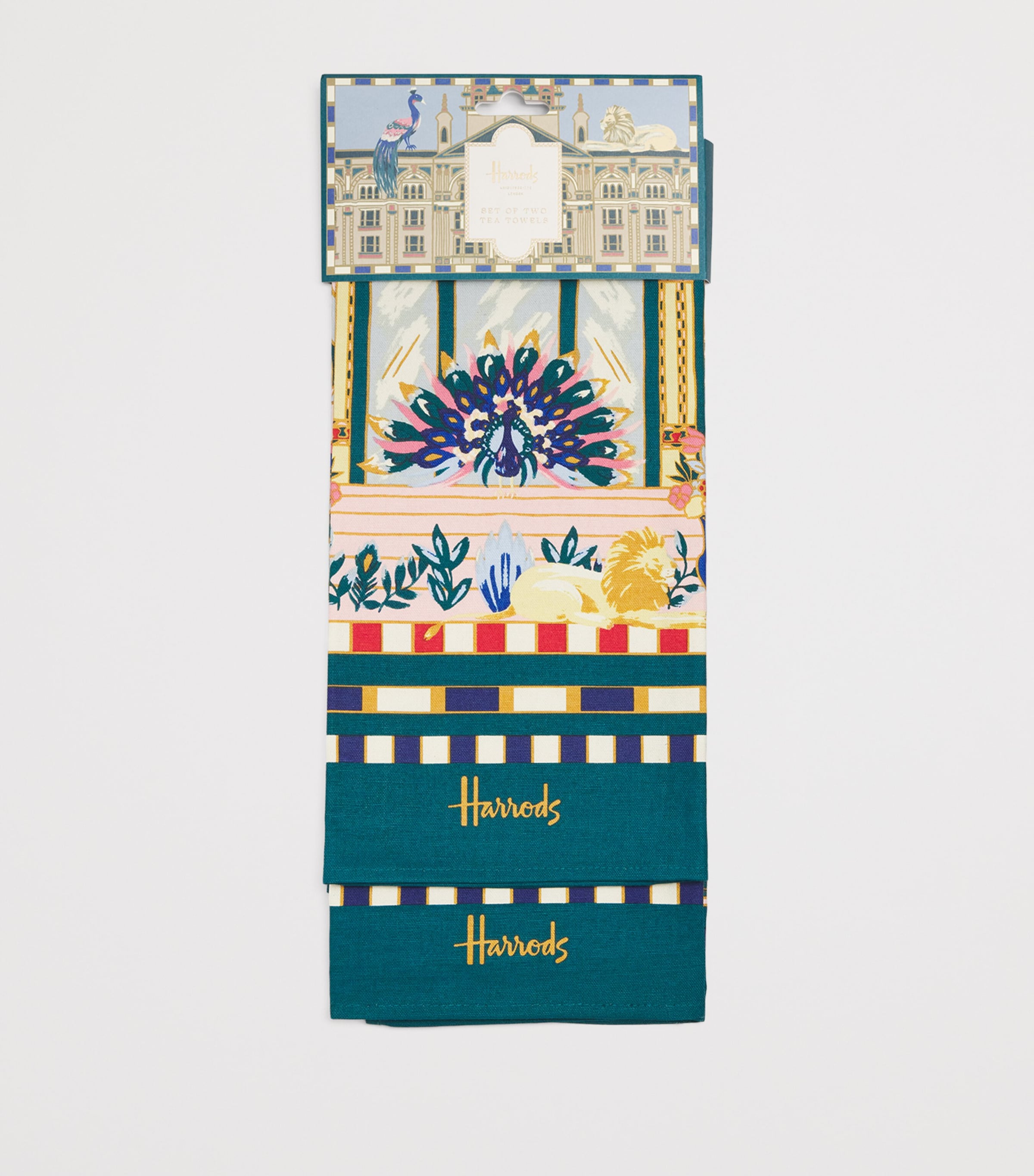 Set of 2 Enchanted Emporium Tea Towels BLACK Image 2