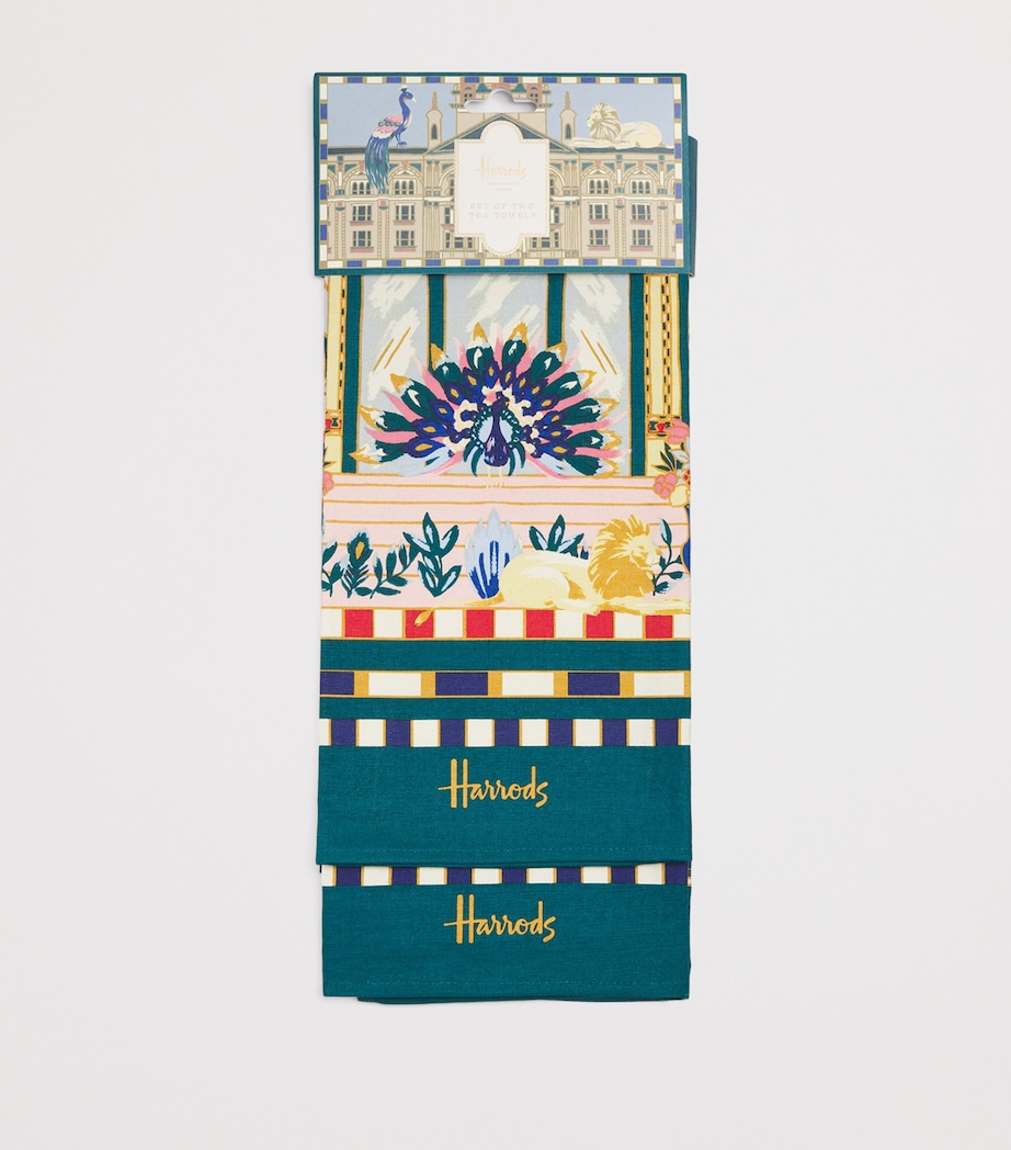 Set of 2 Enchanted Emporium Tea Towels BLACK Image 2