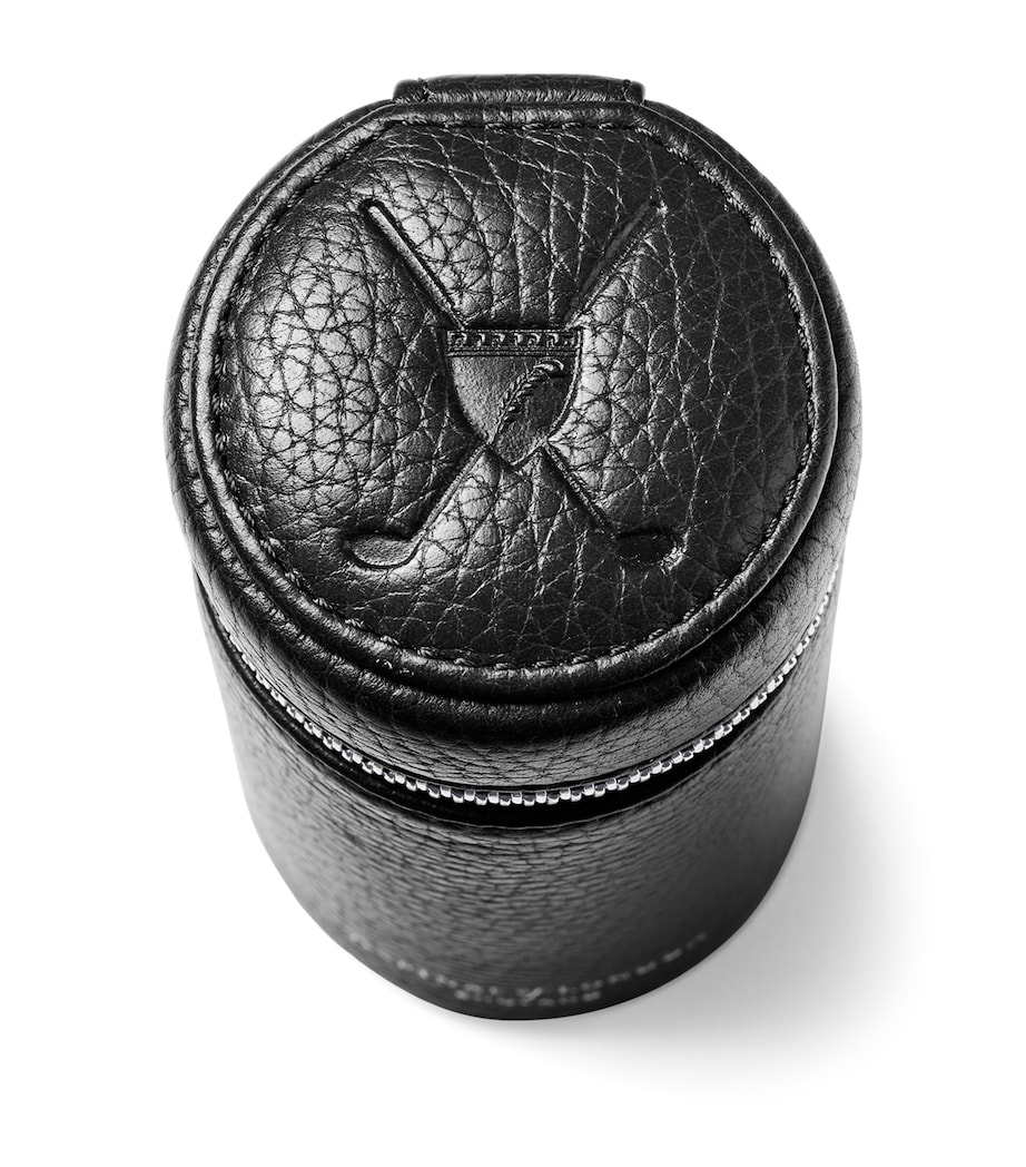 Leather Golf Ball Holder BLACK Image 4