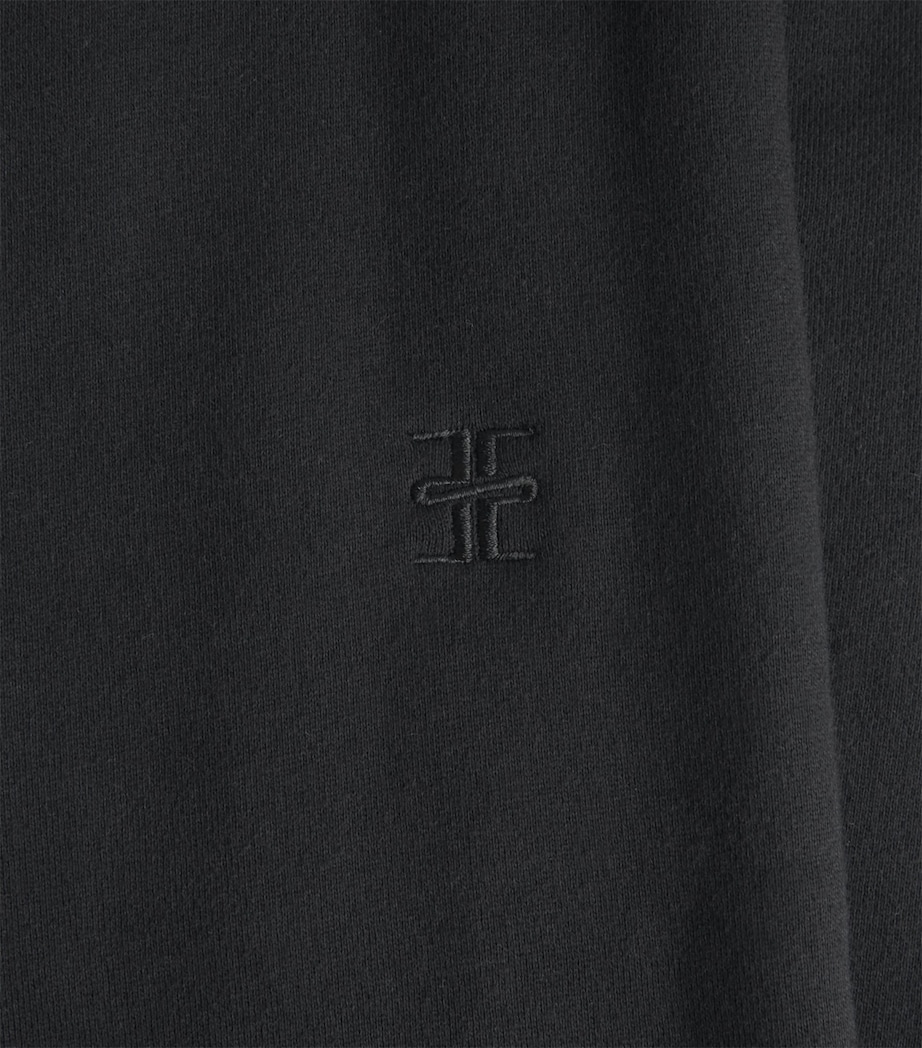 ÉTERNE Womens French Terry Sweatpants Black Image 6