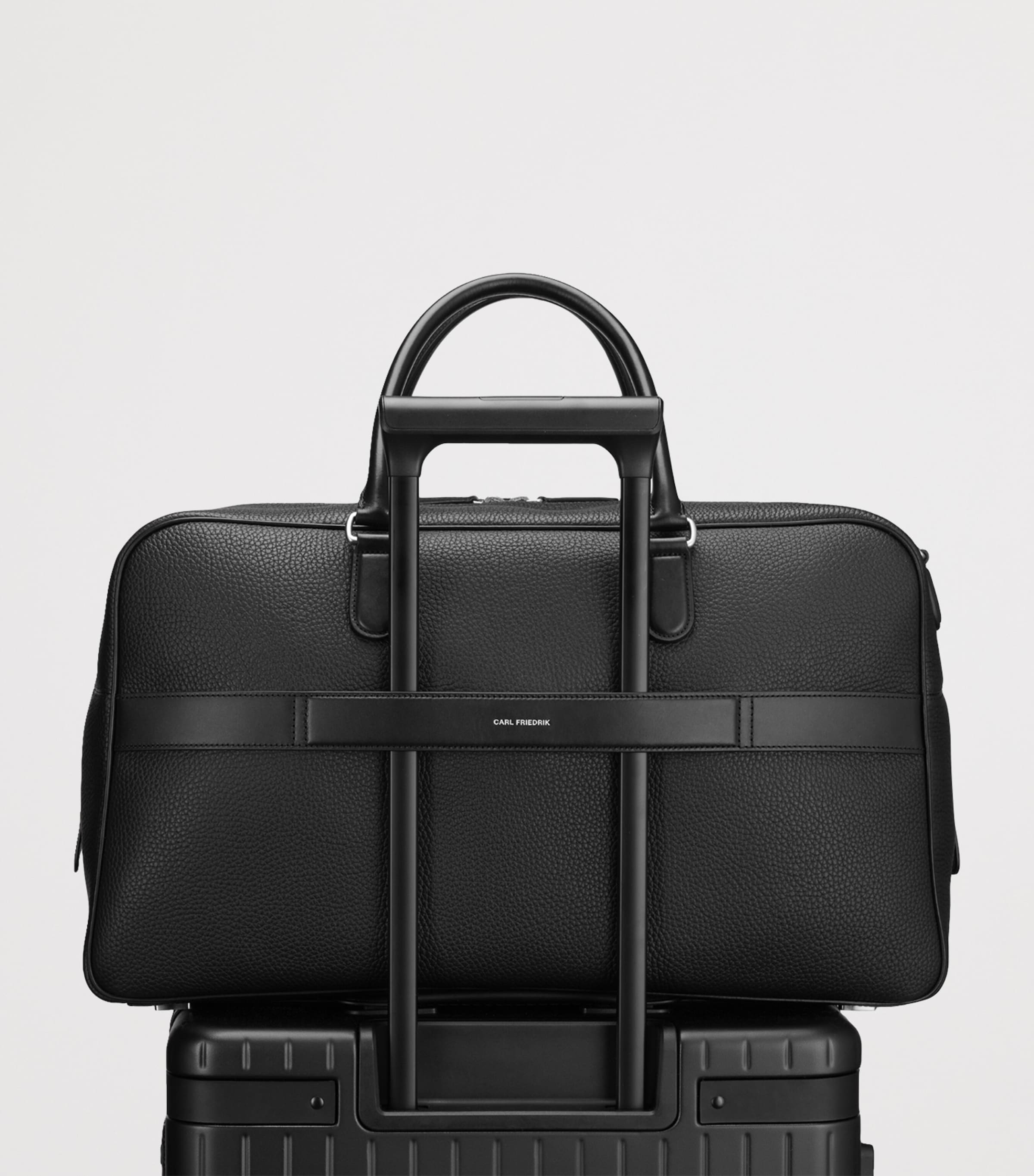 Leather Granville Duffle Bag BLACK Image 6