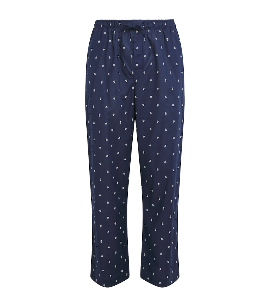 Cotton Batiste Printed Pyjama Bottoms NAVY Image 1