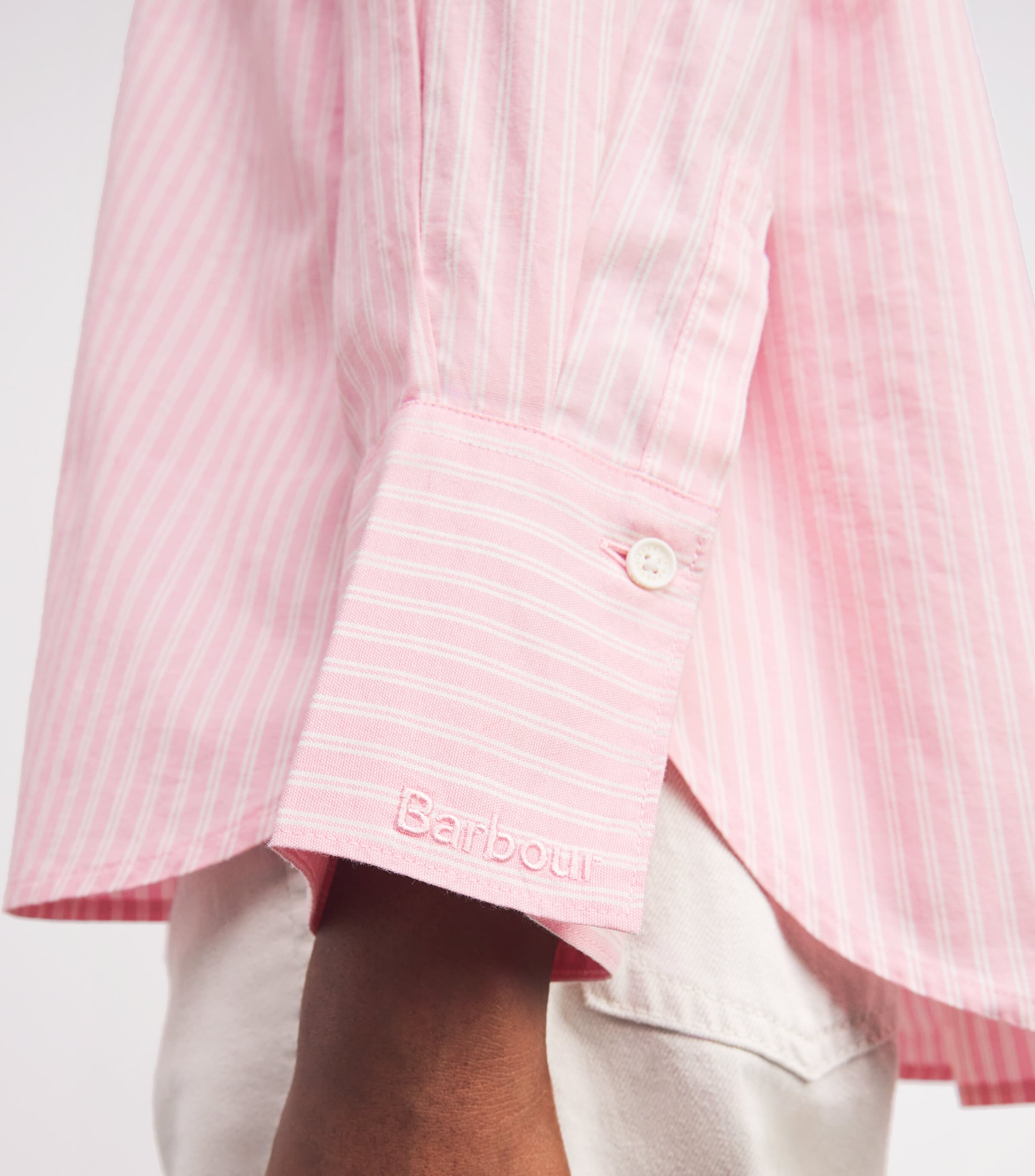 Stretch-Cotton Poplin Stripe Rosie Shirt CHERRY BLOSSOM STRPE Image 6