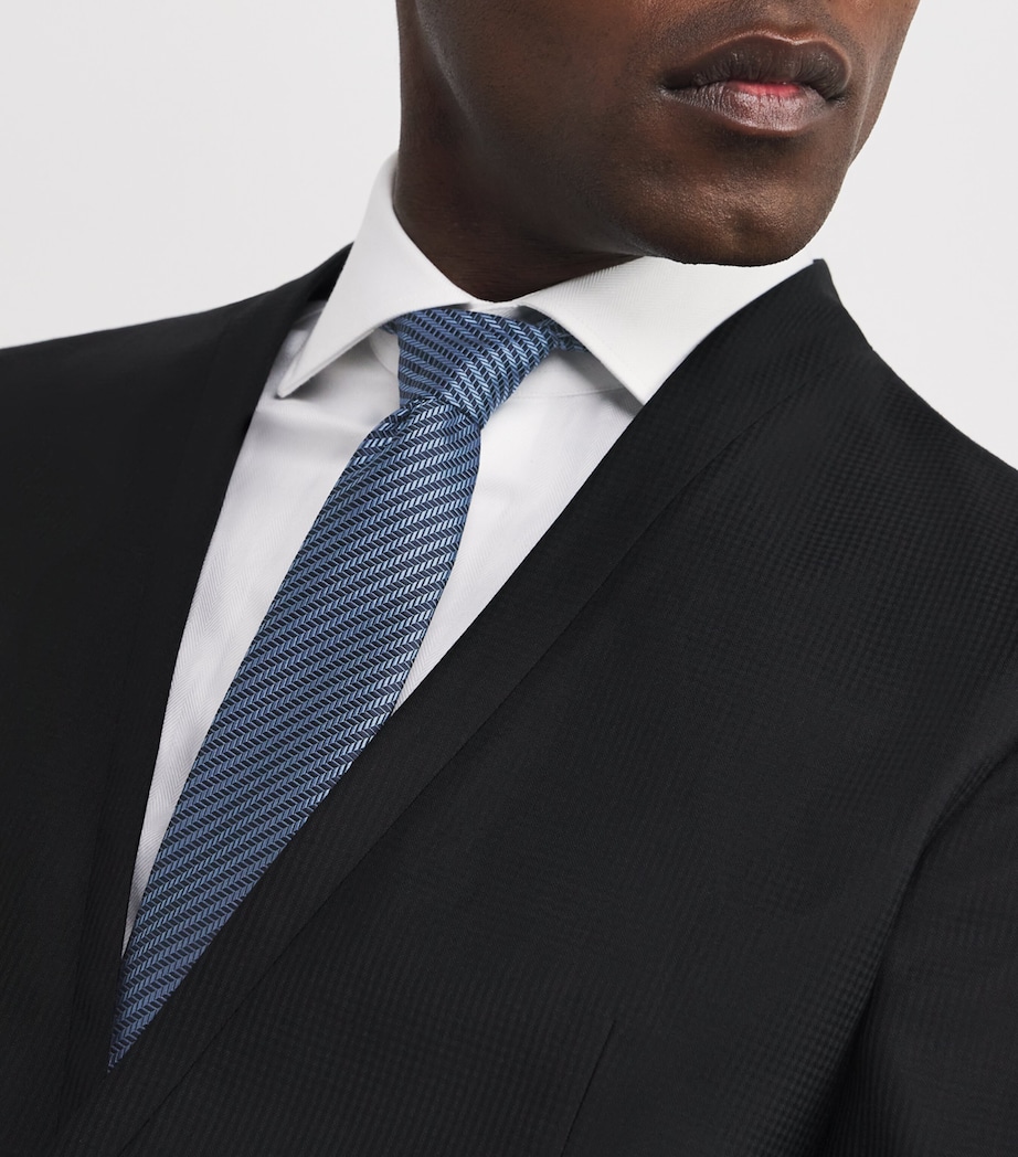 Silk Geometric Jacquard Tie FB057 Image 2