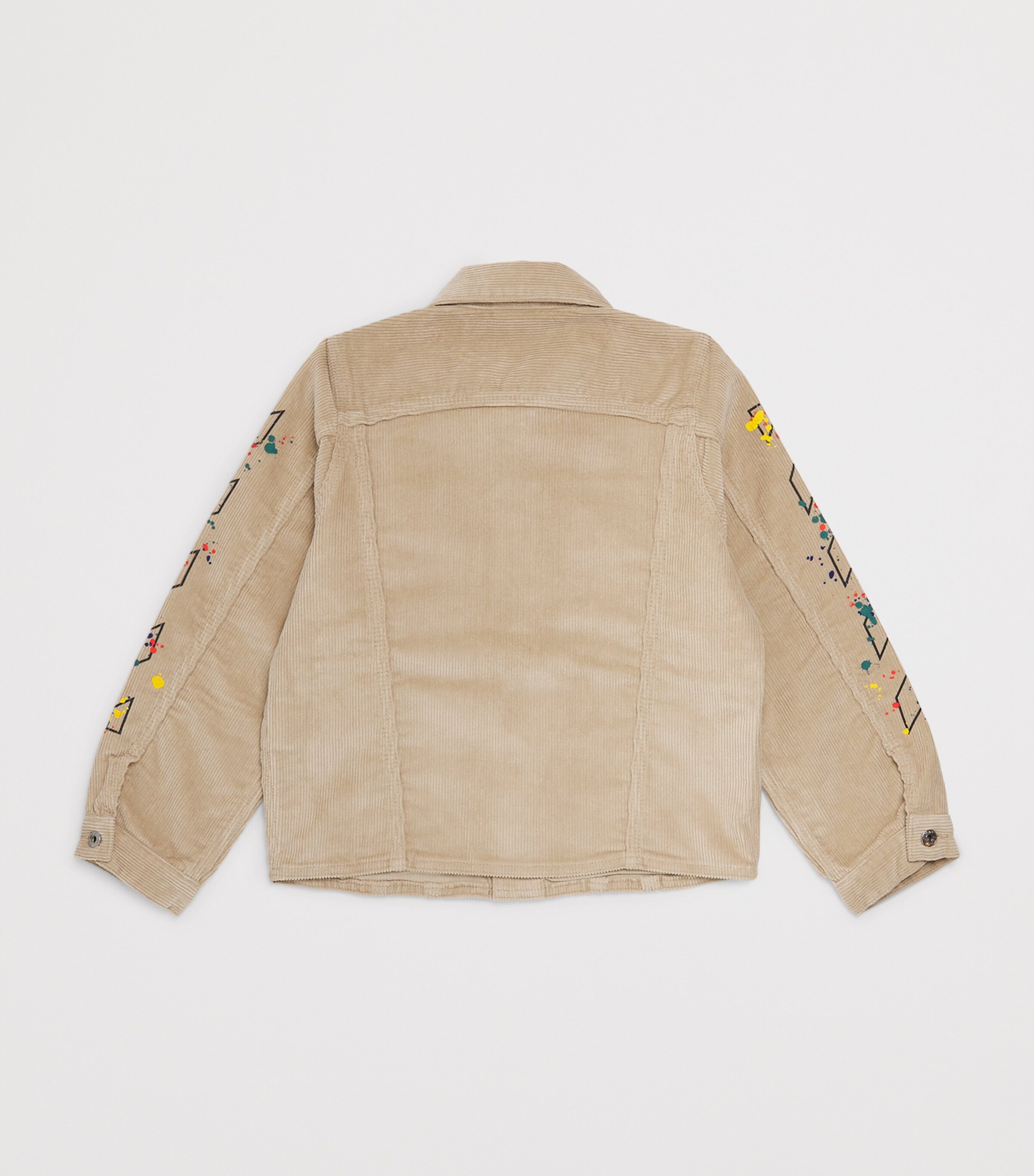 Off-White Kids Cotton-Blend Corduroy Splat Jacket (8-12 Years) Black Image 2